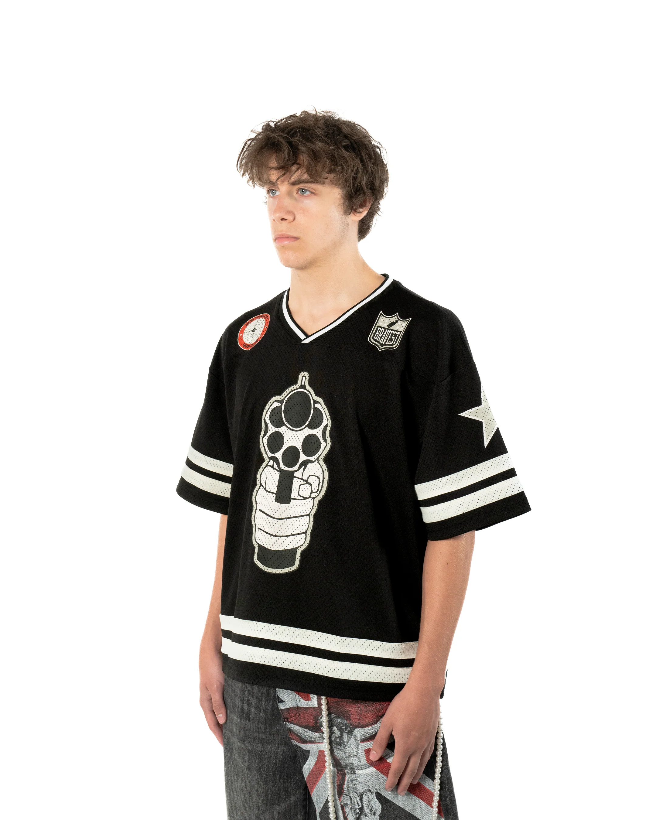 Black 911 Football Jersey - Image 5