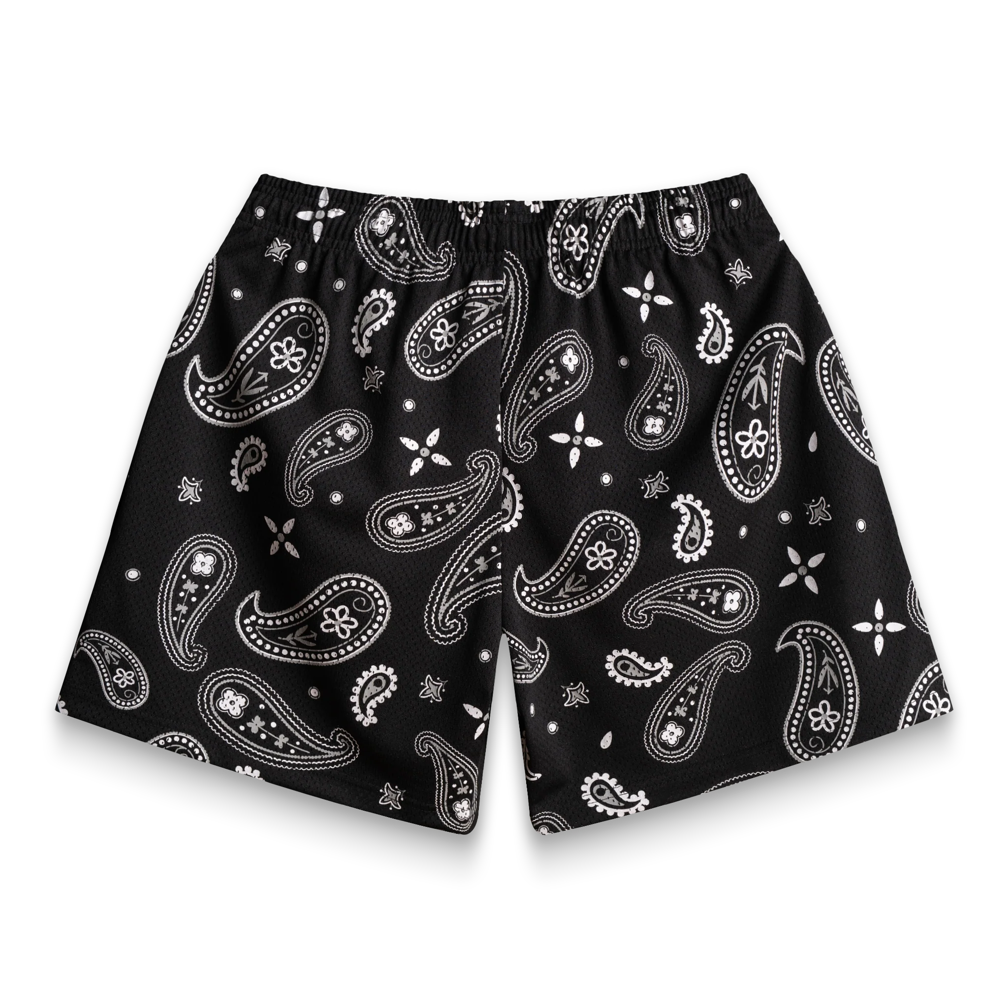 Black Paisley V3 Shorts - Image 4