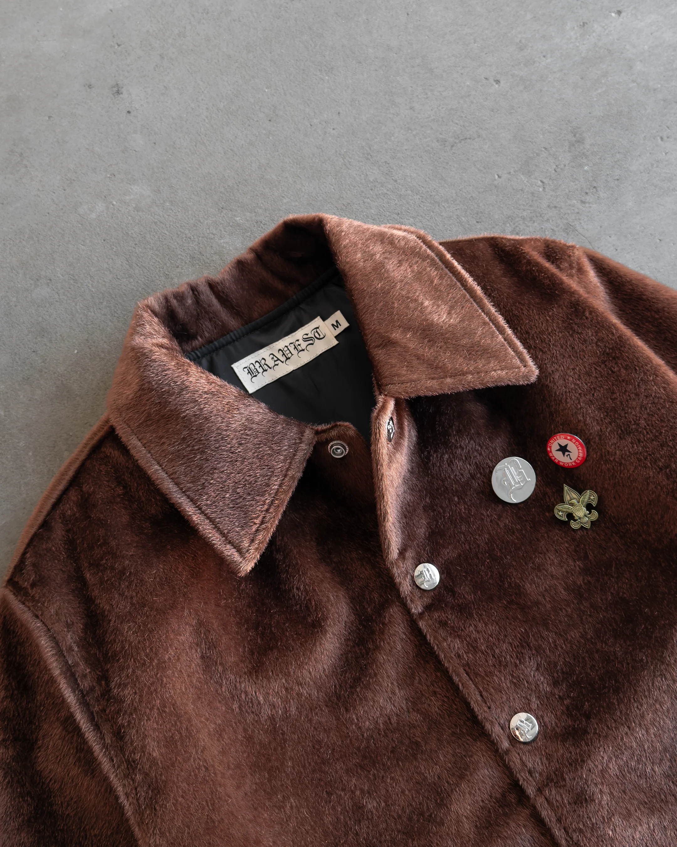 Bear Fur Jacket Brown - Image 3