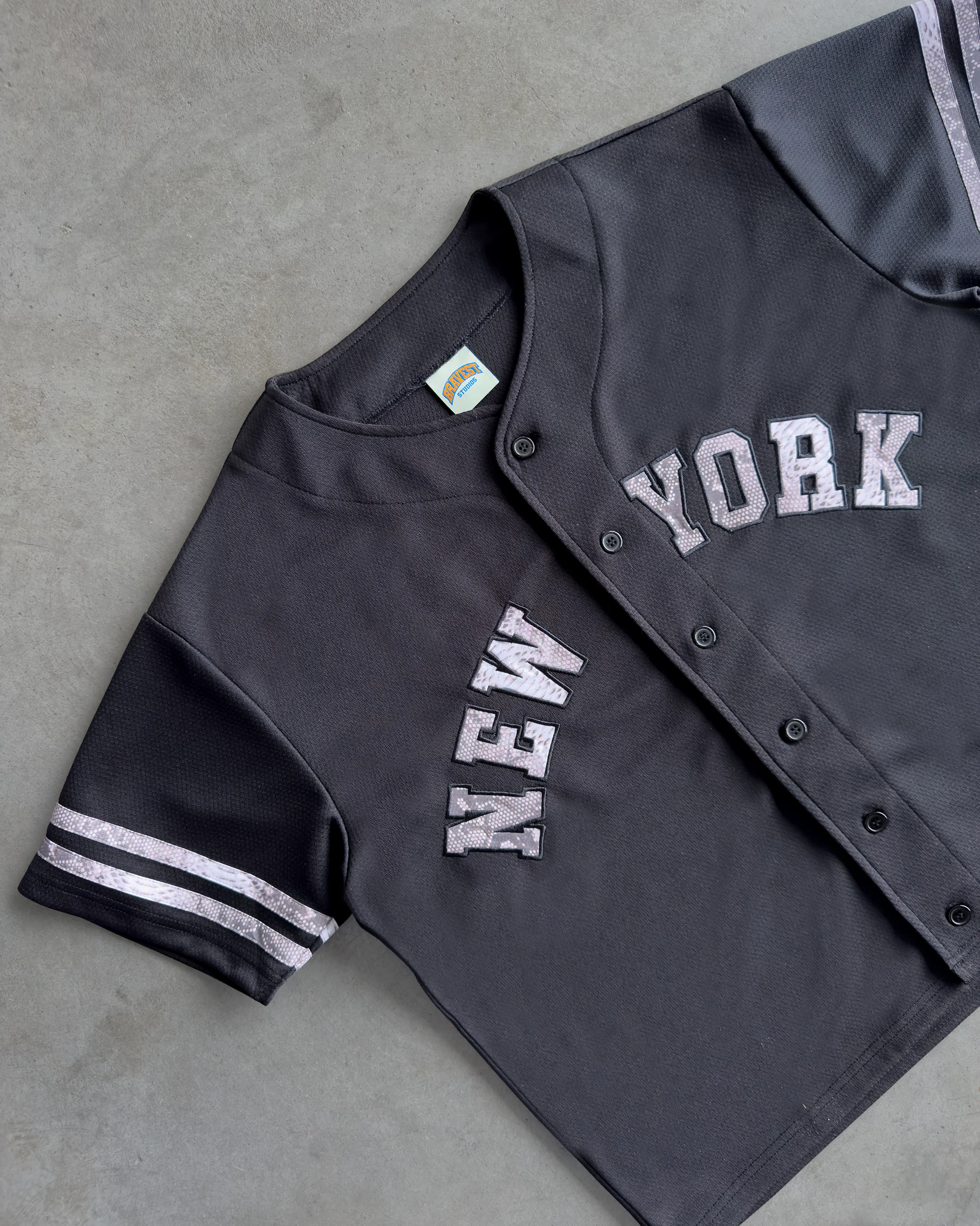 Black NY Baseball Jersey - Image 7