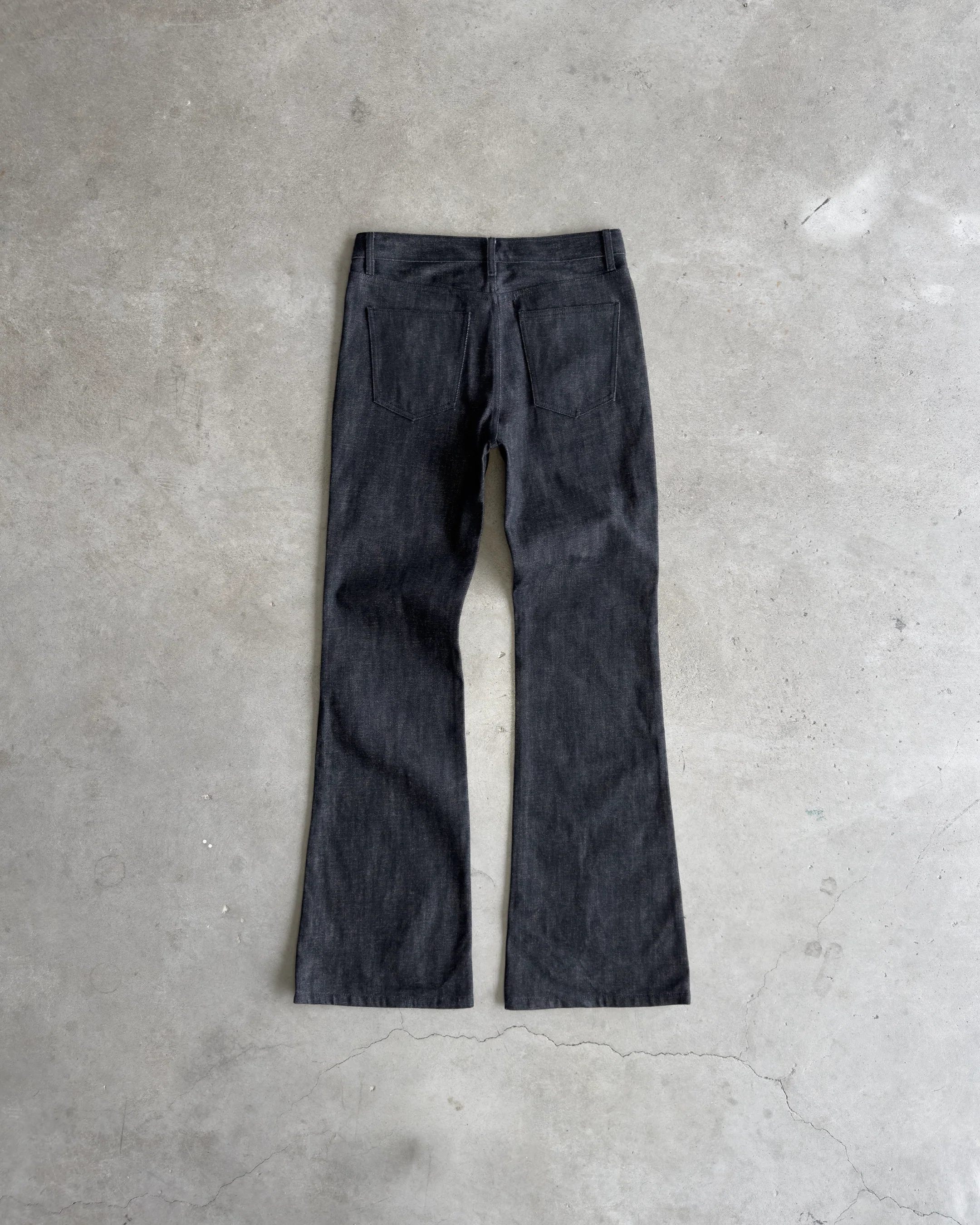 Black Raw Flare Denim - Image 5