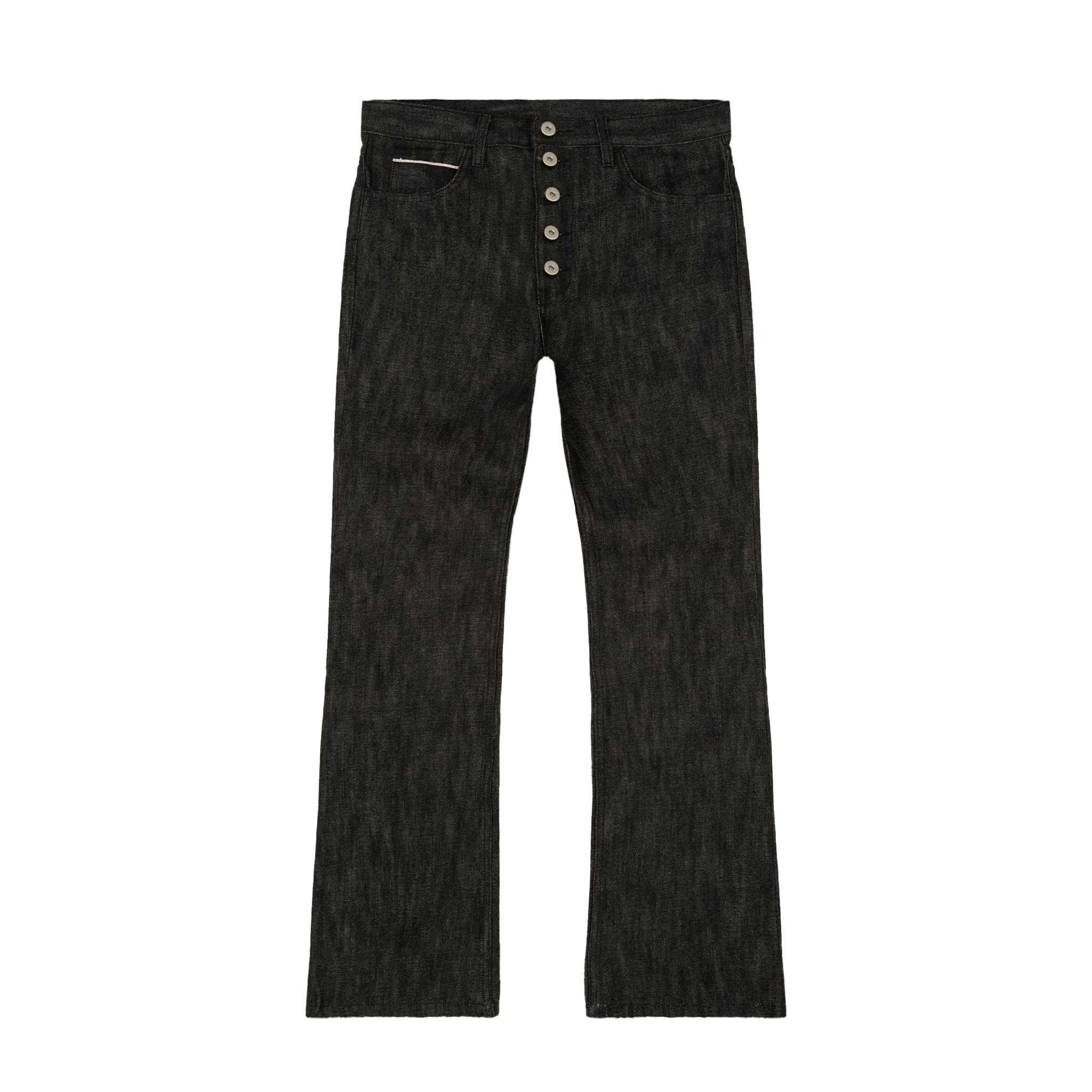 Black Raw Flare Denim - Image 6