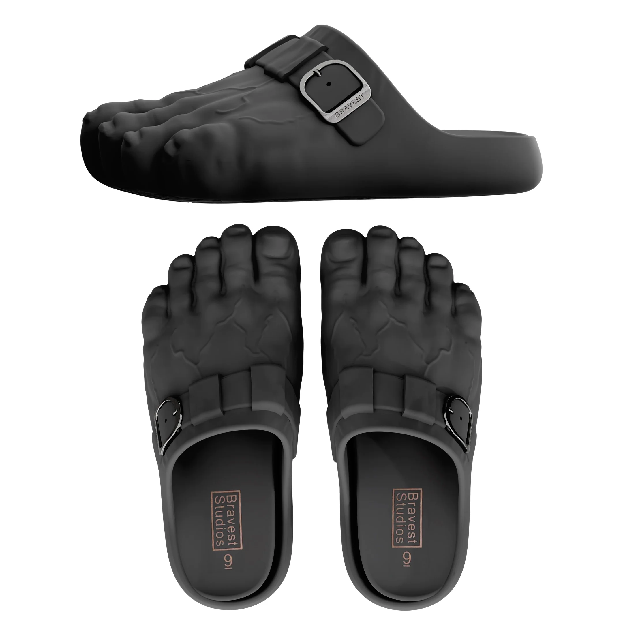 Black Foot Clogs - Image 3