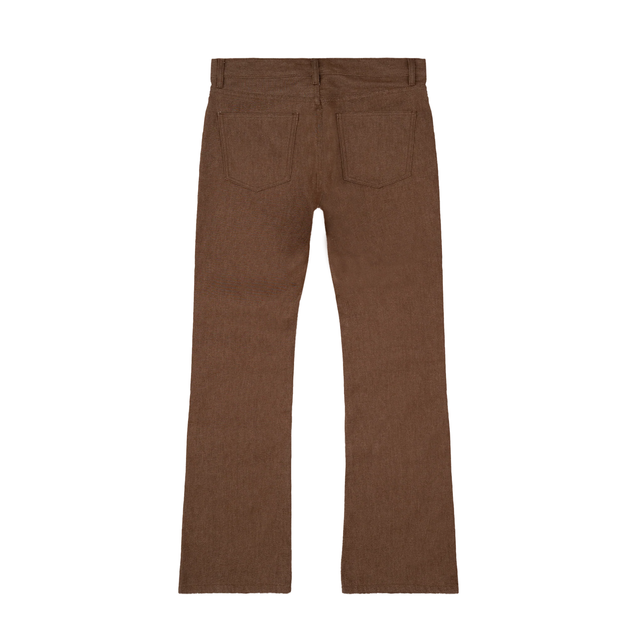 Brown Raw Flare Denim - Image 5