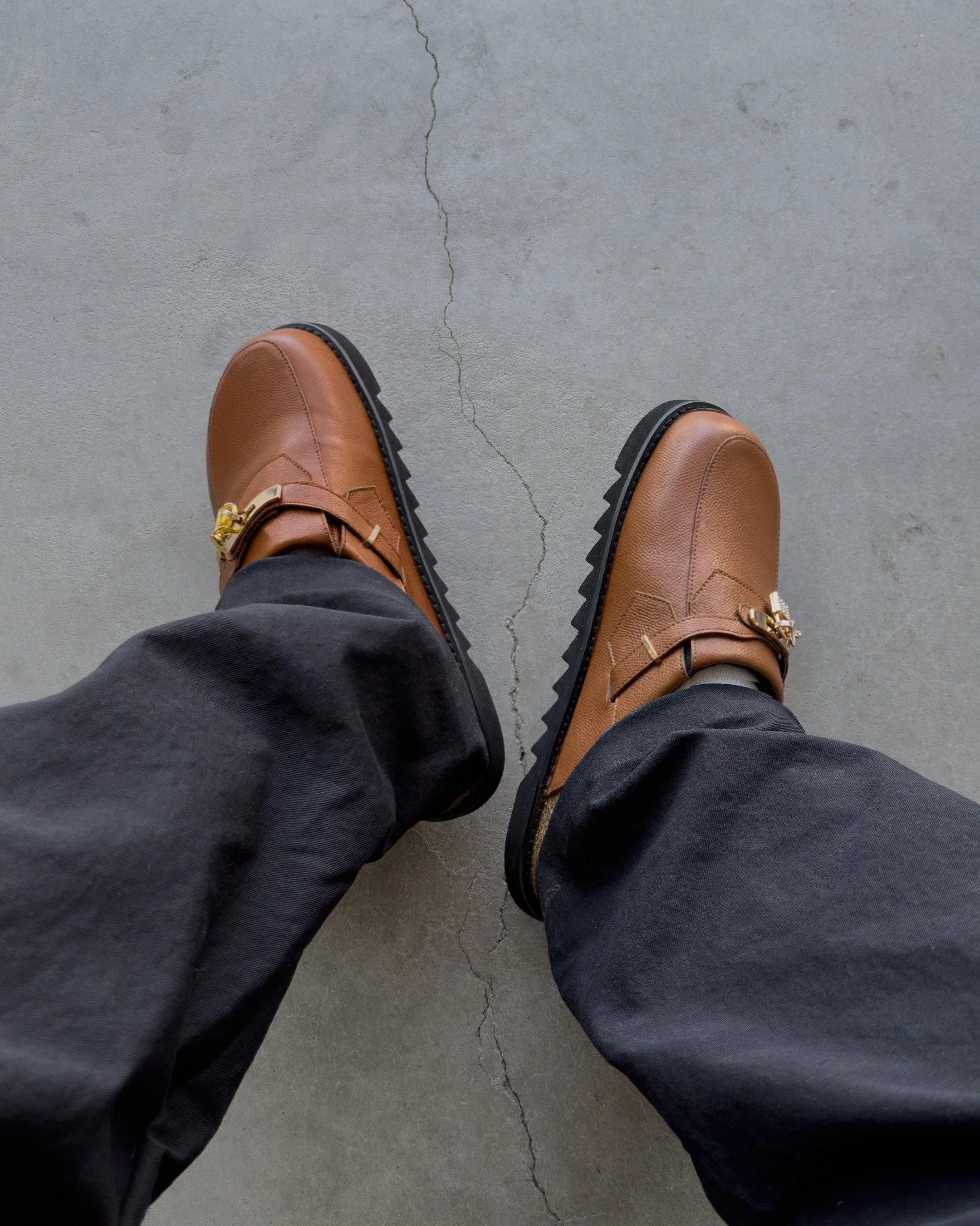Cognac Bag Clogs - Image 4