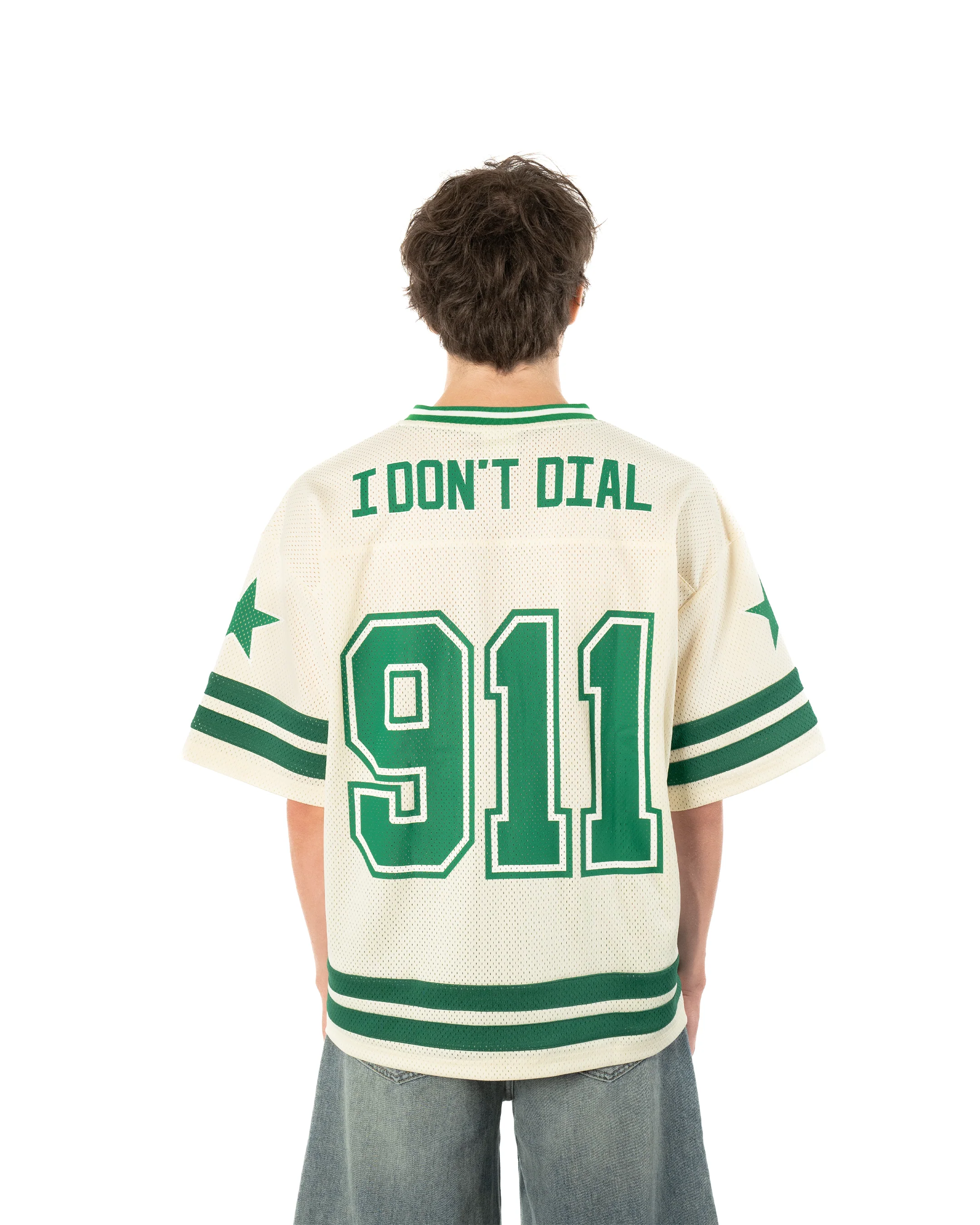 Cream 911 Football Jersey - Image 3