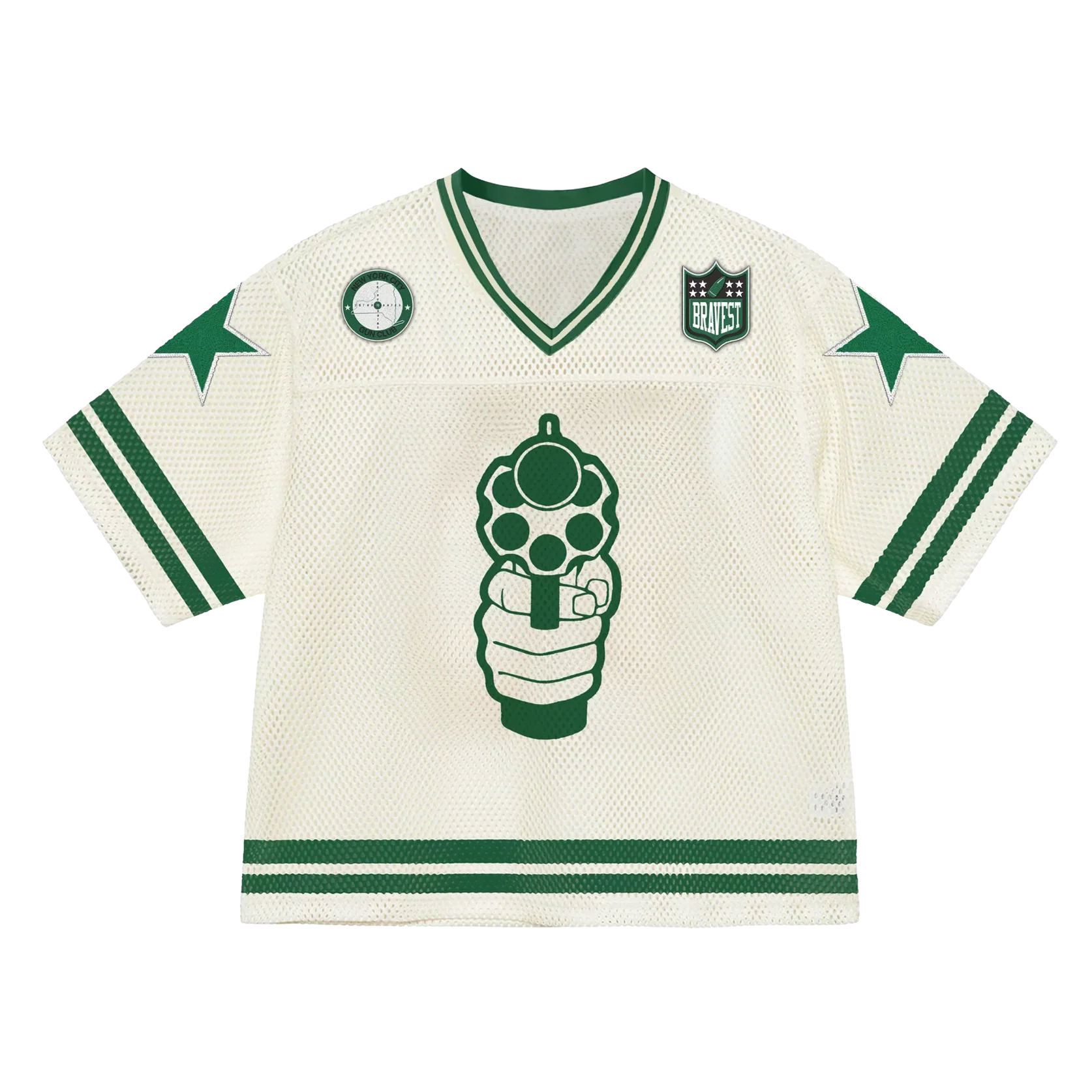 Cream 911 Football Jersey - Image 4