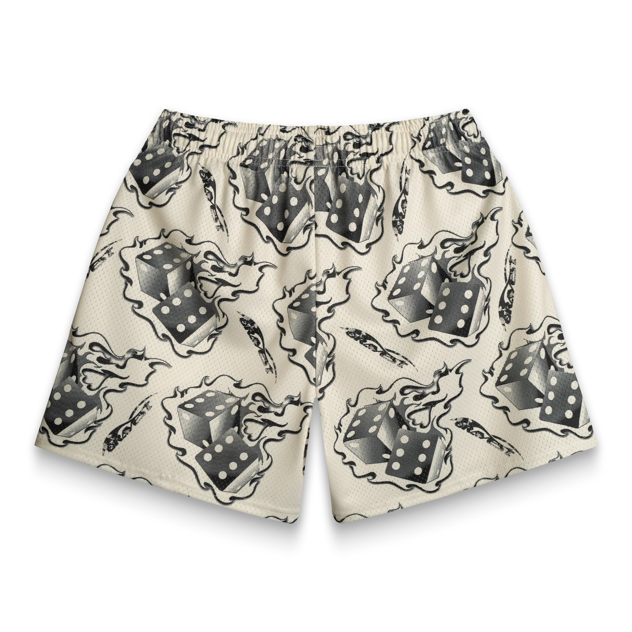 Cream Dice Shorts - Image 3
