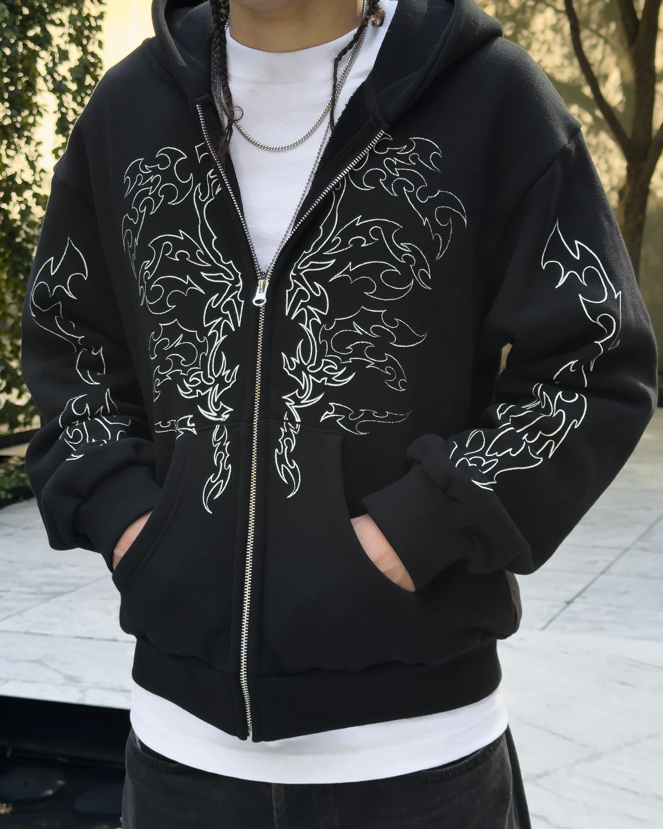 Cyber Zip Up Hoodie - Image 4