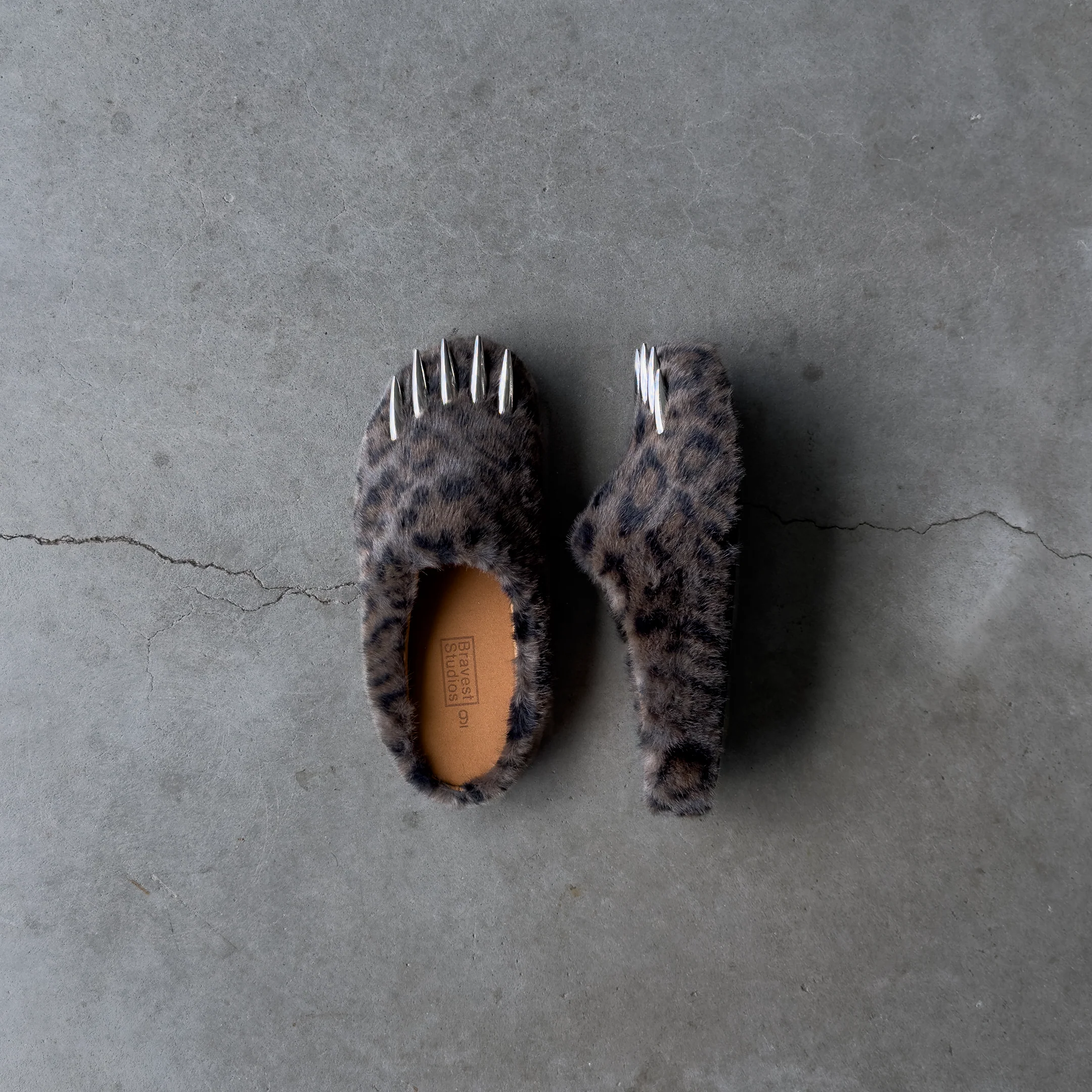 Dark Leopard Claw Mules - Image 3