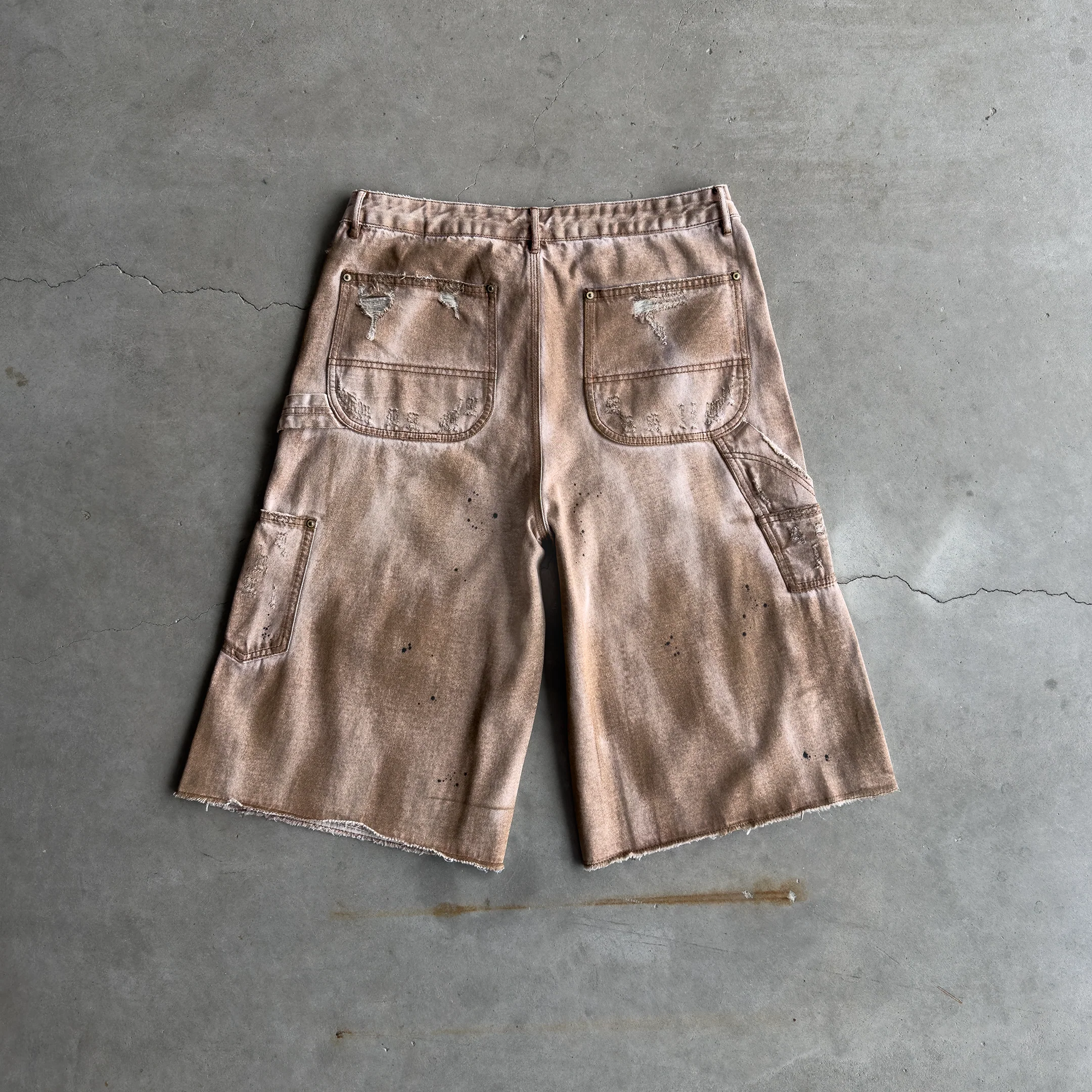 Distressed Workwear Shorts - Image 4
