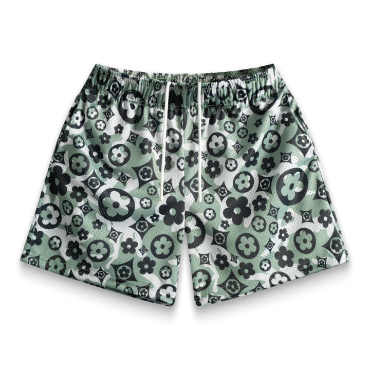 Camo Flower Shorts