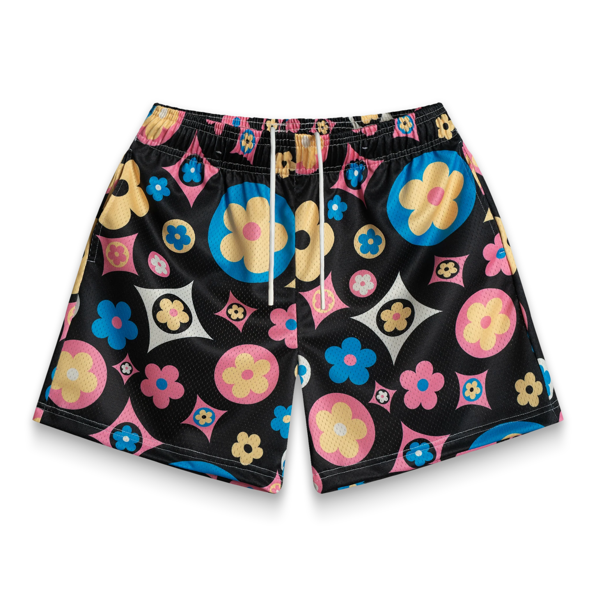 Flower Shorts Black Multi