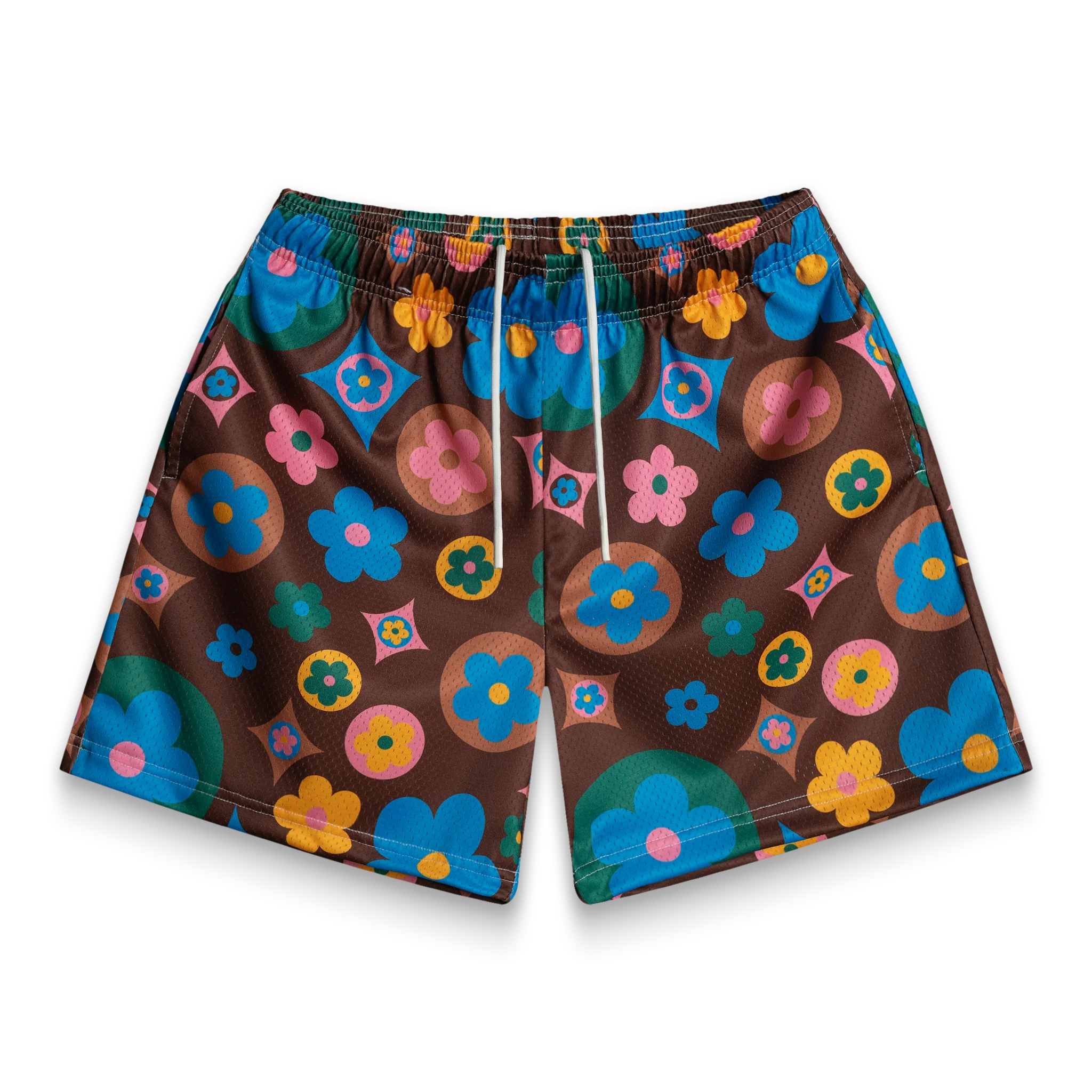 Flower Shorts Brown Multi