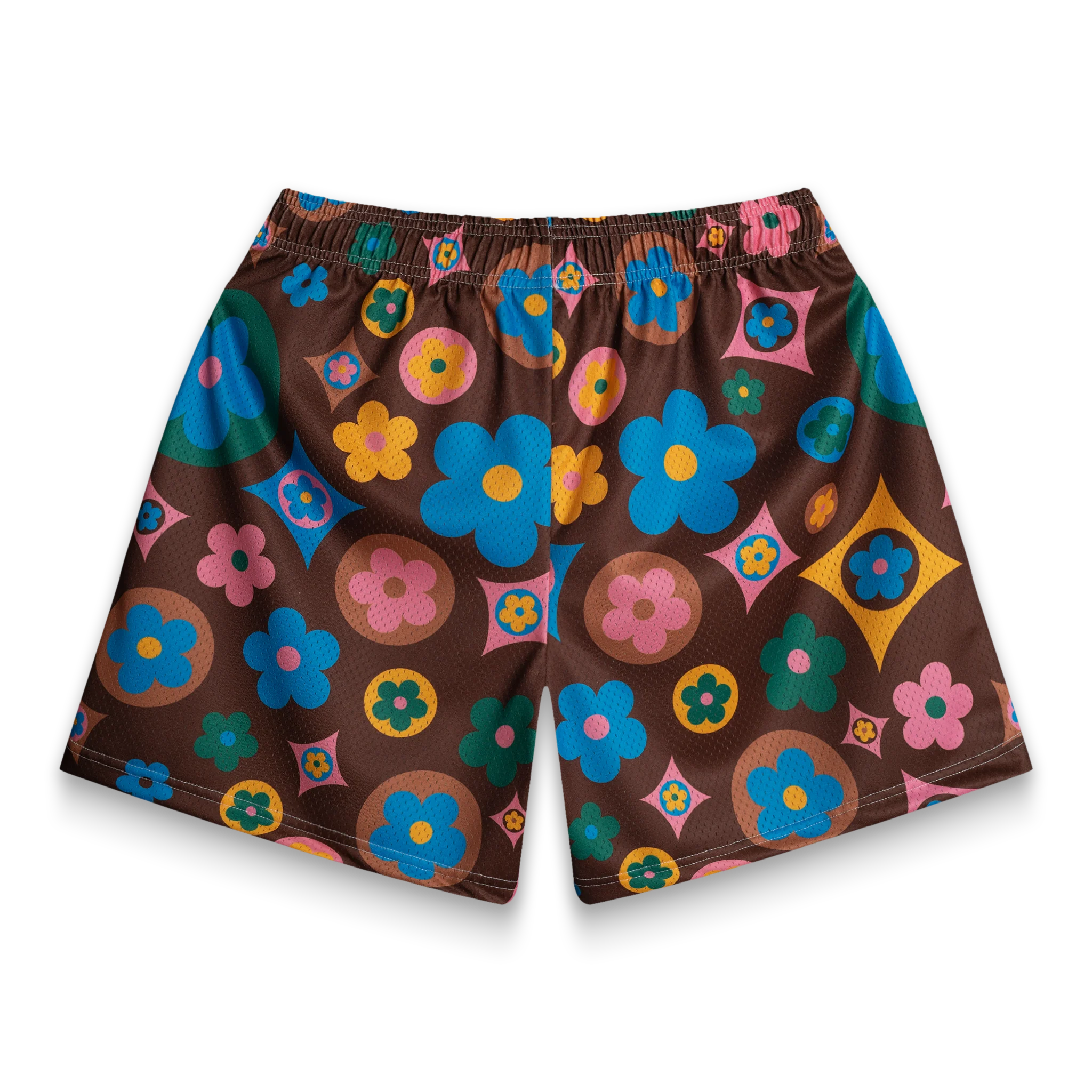 Flower Shorts Brown Multi - Image 3