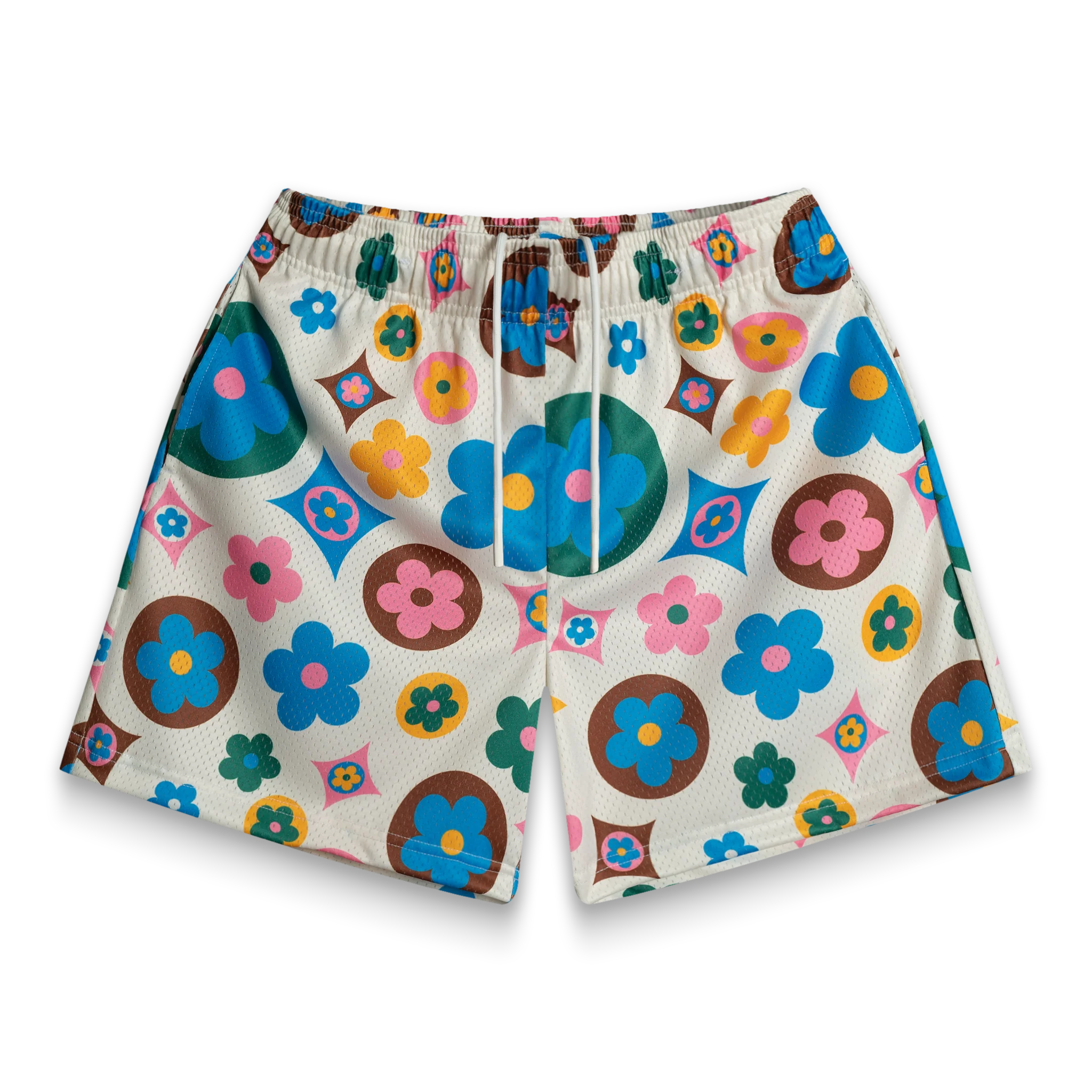 Flower Shorts Cream Multi