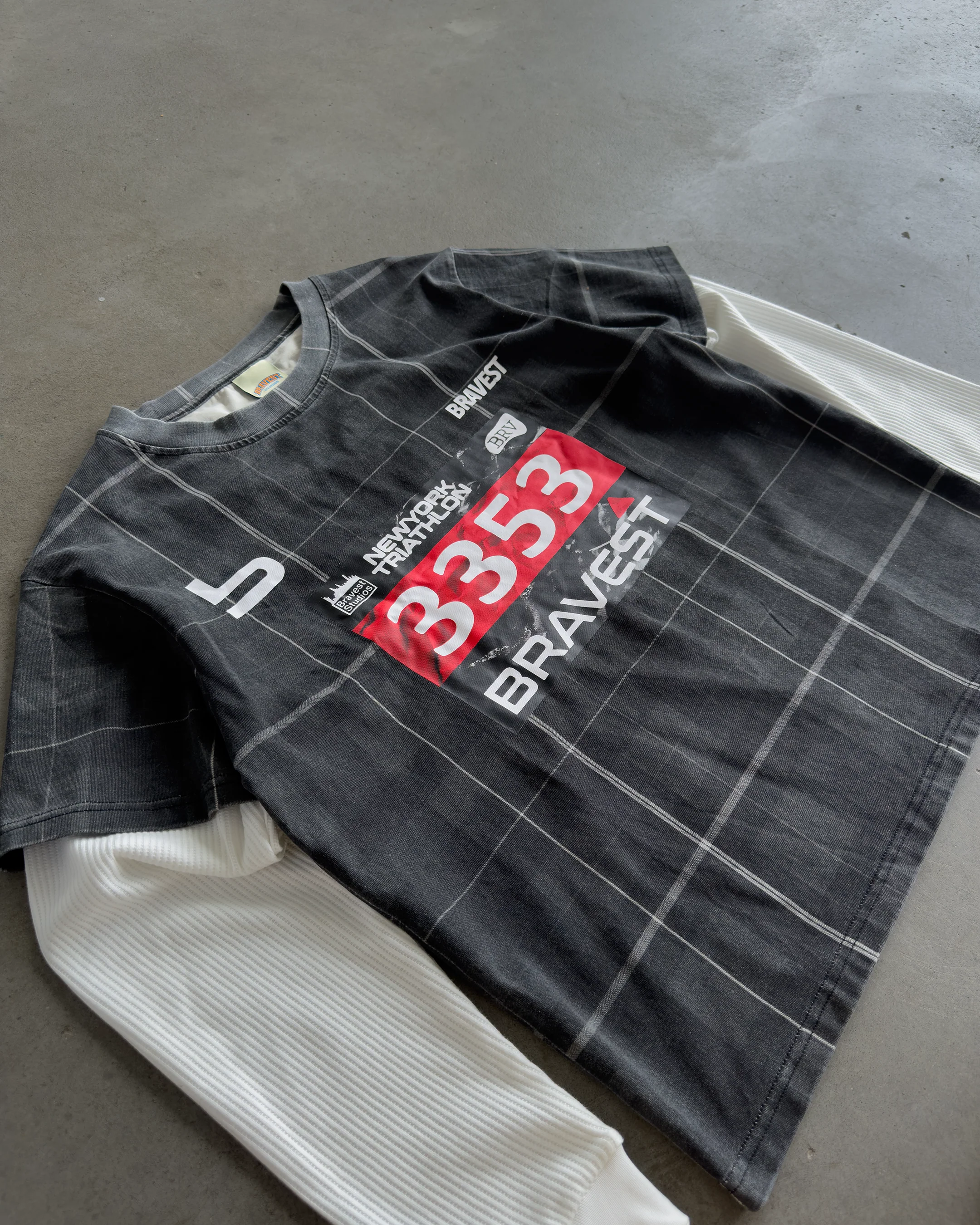 Marathon Plaid Thermal Tee - Image 3