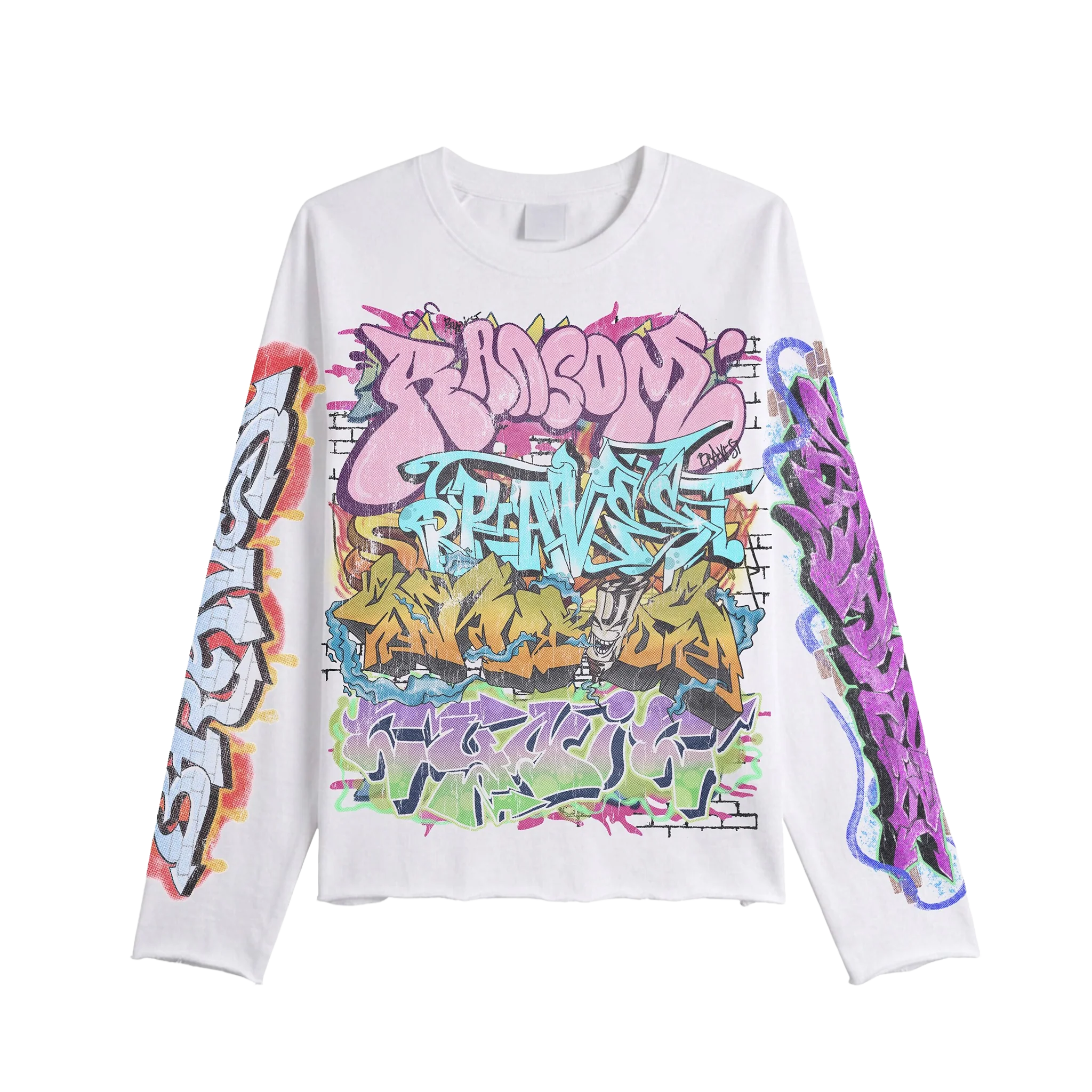 White Graf Long Sleeve Tee