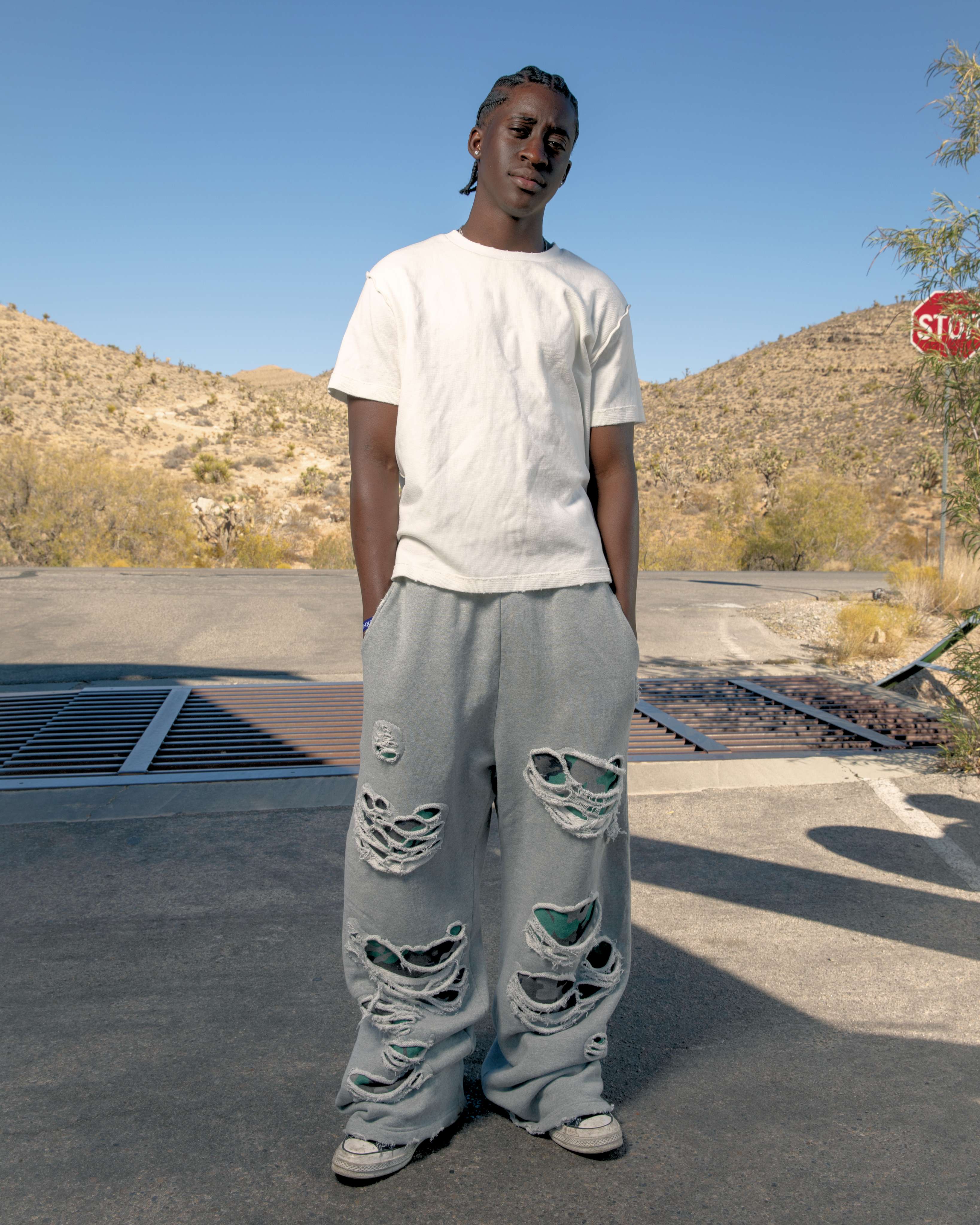 Gutted Camo Baggy Sweatpants - Image 3