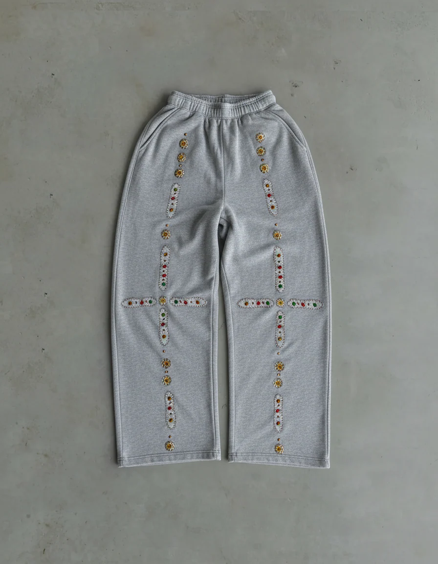 Heather Sapphire Baggy Sweatpants - Image 3