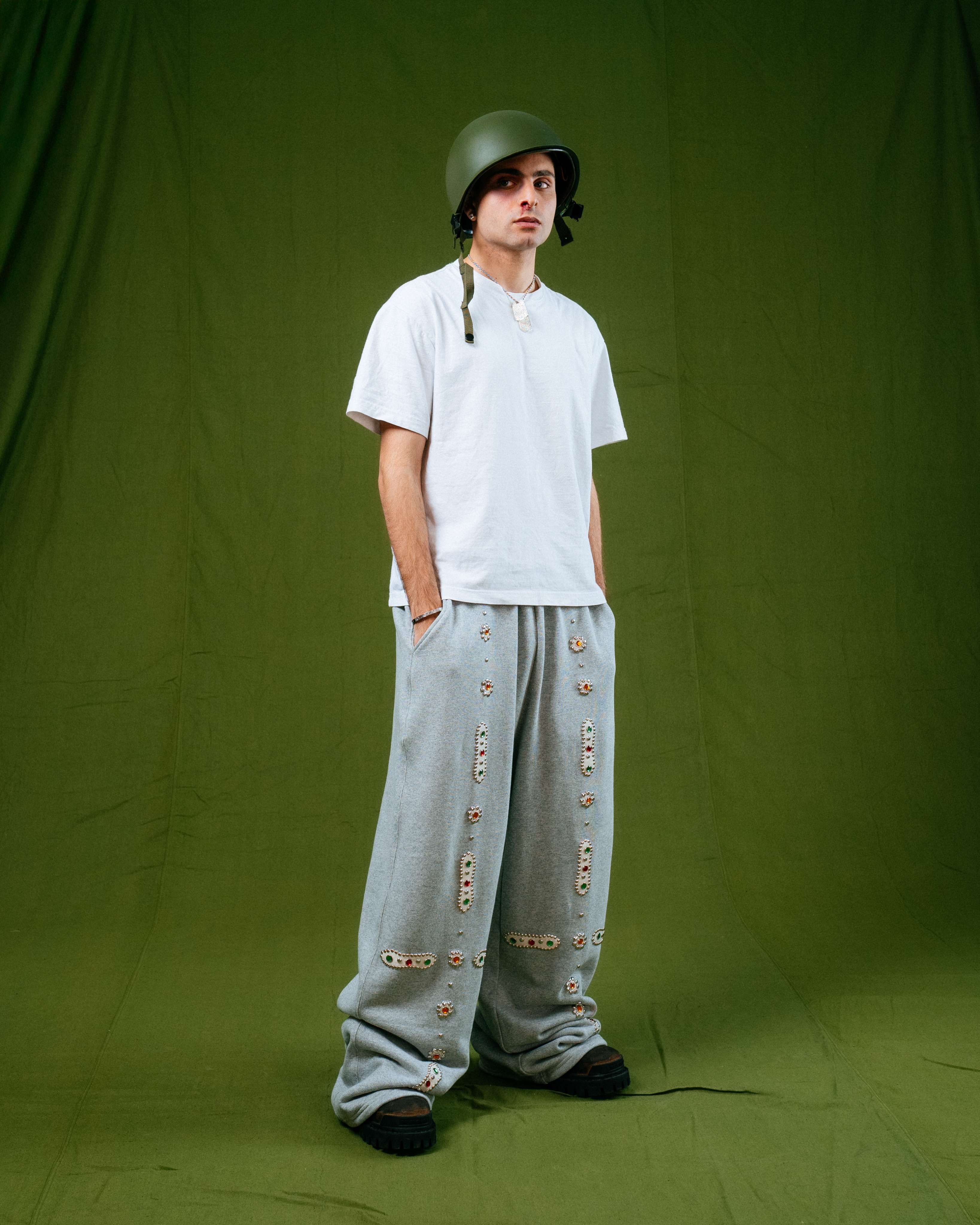 Heather Sapphire Baggy Sweatpants - Image 4