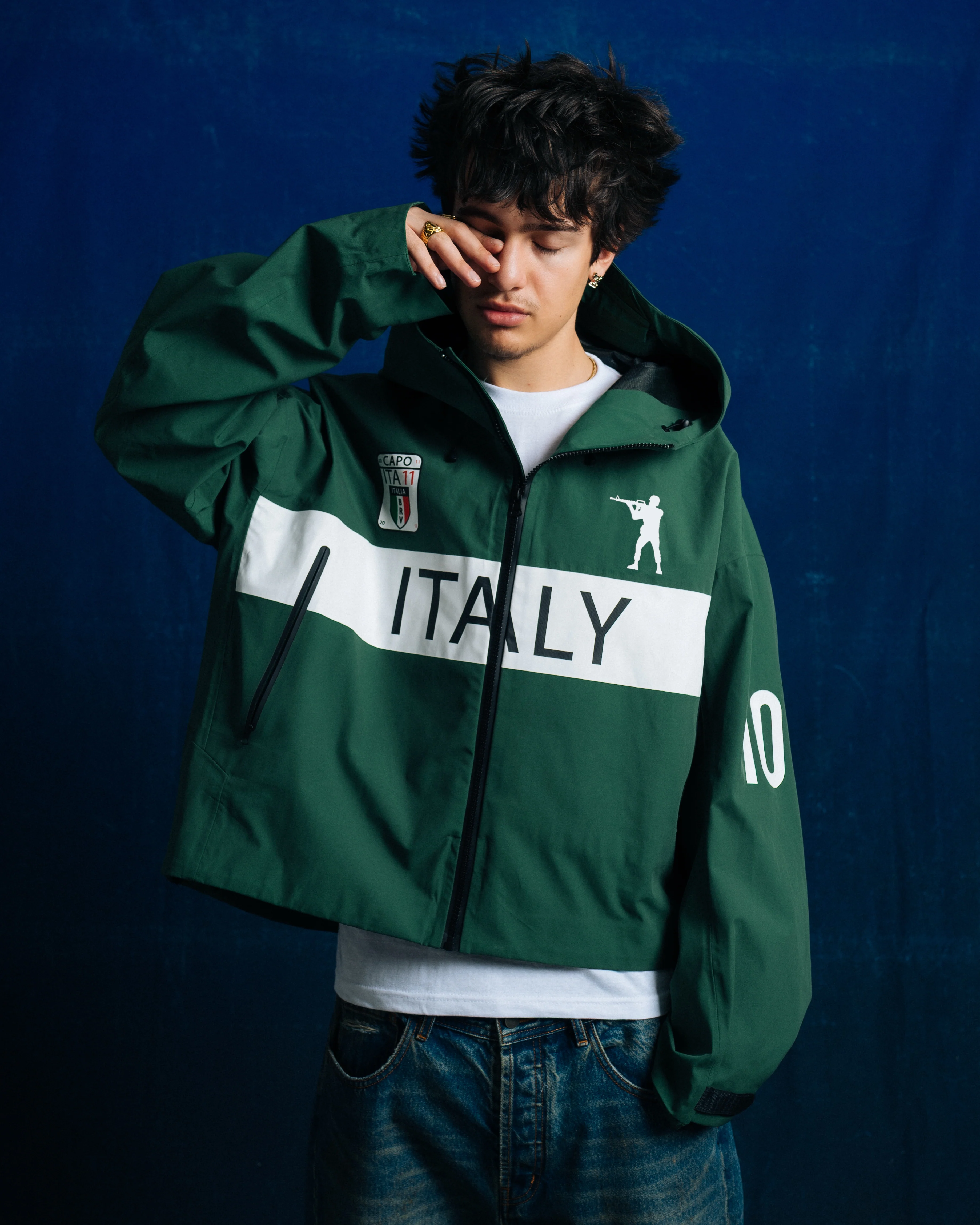 Green Italy Windbreaker - Image 2