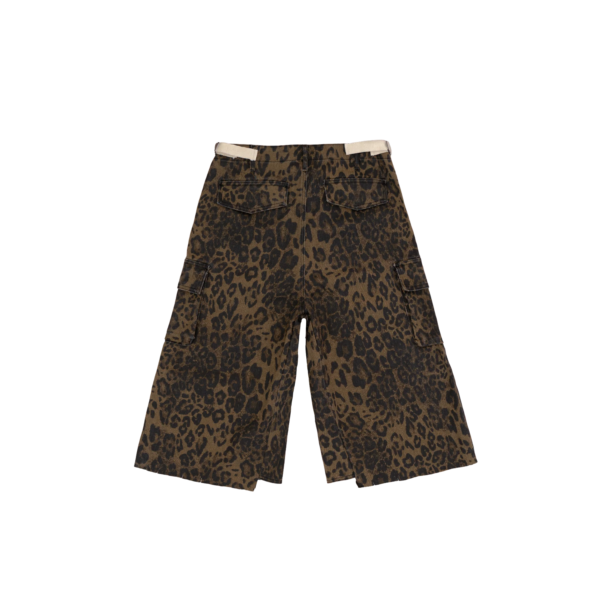 Leopard Baggy Cargo Shorts - Image 4