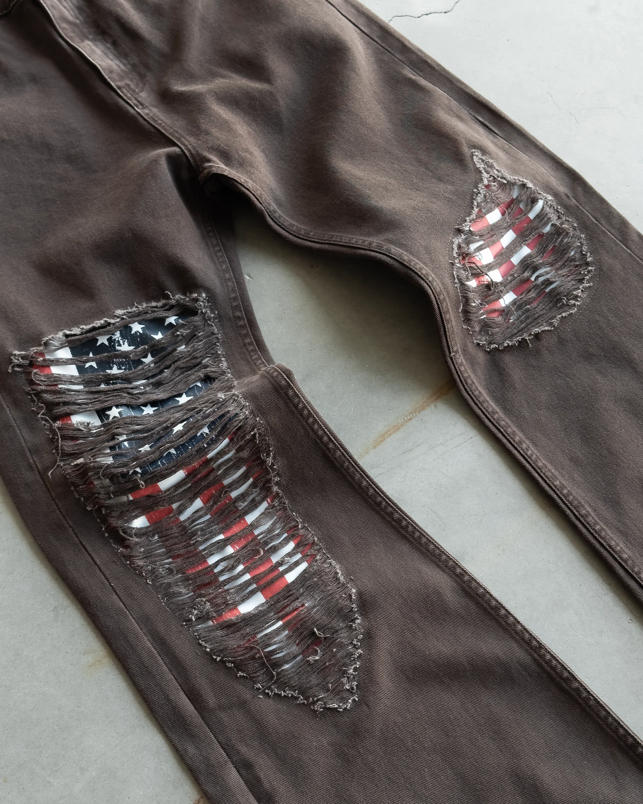 Brown Liberty Flare Denim - Image 4