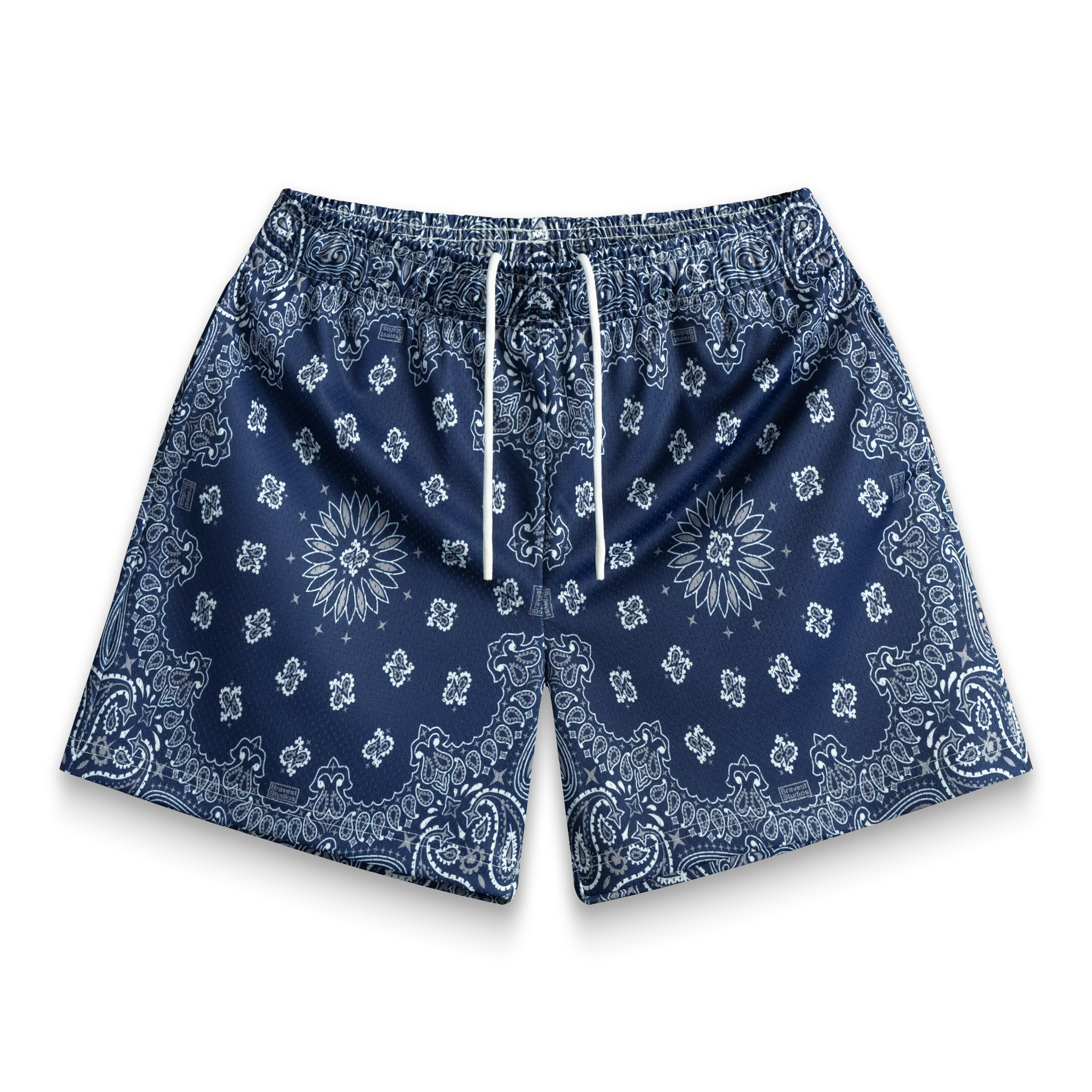 Navy Paisley V2 Shorts