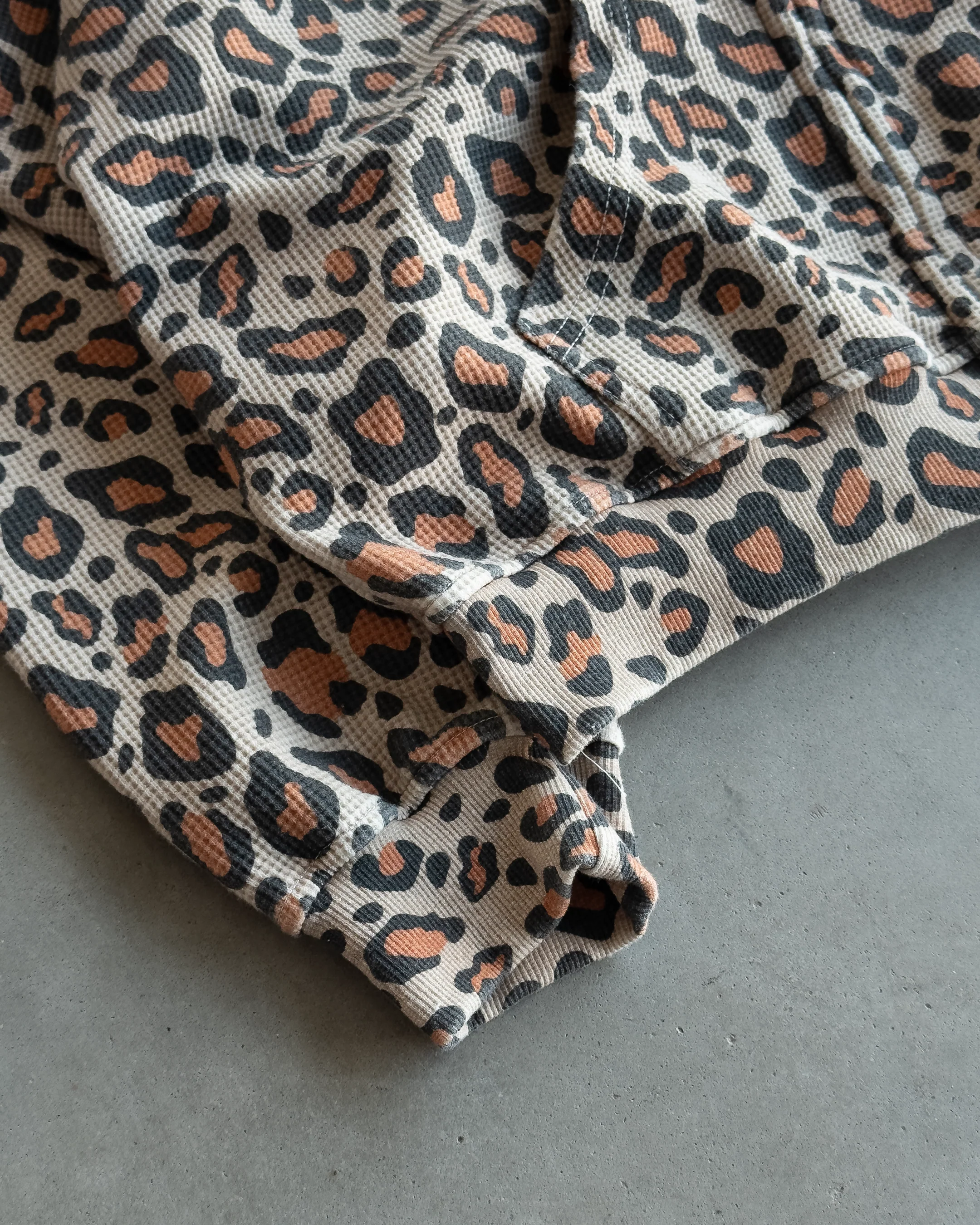 Orange Leopard Thermal Zip Hoodie - Image 4