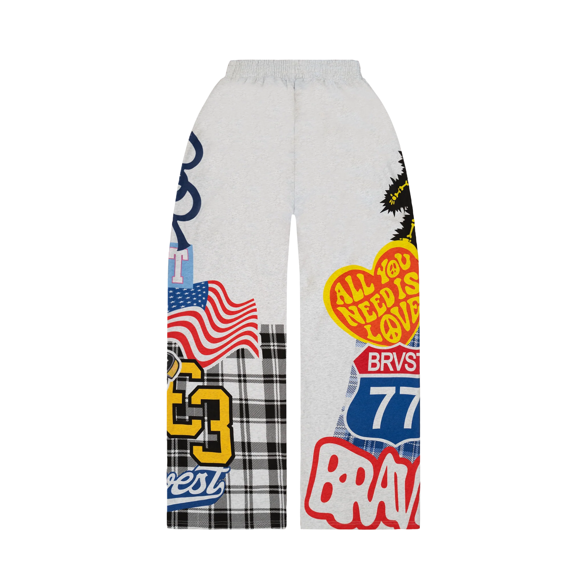 Patchwork Baggy Sweatpants - Image 4