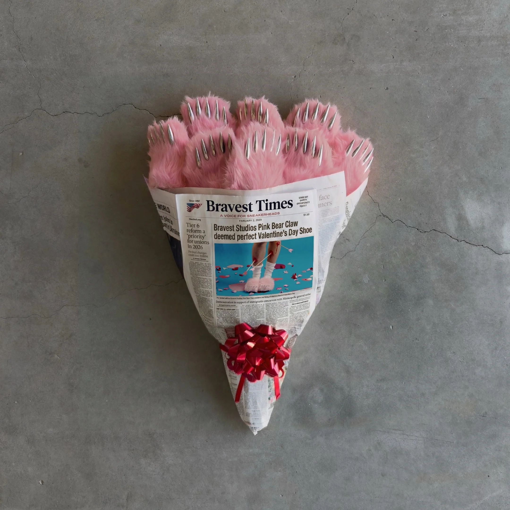 [SOLD OUT] Pink Bear Claw Mules - Image 8