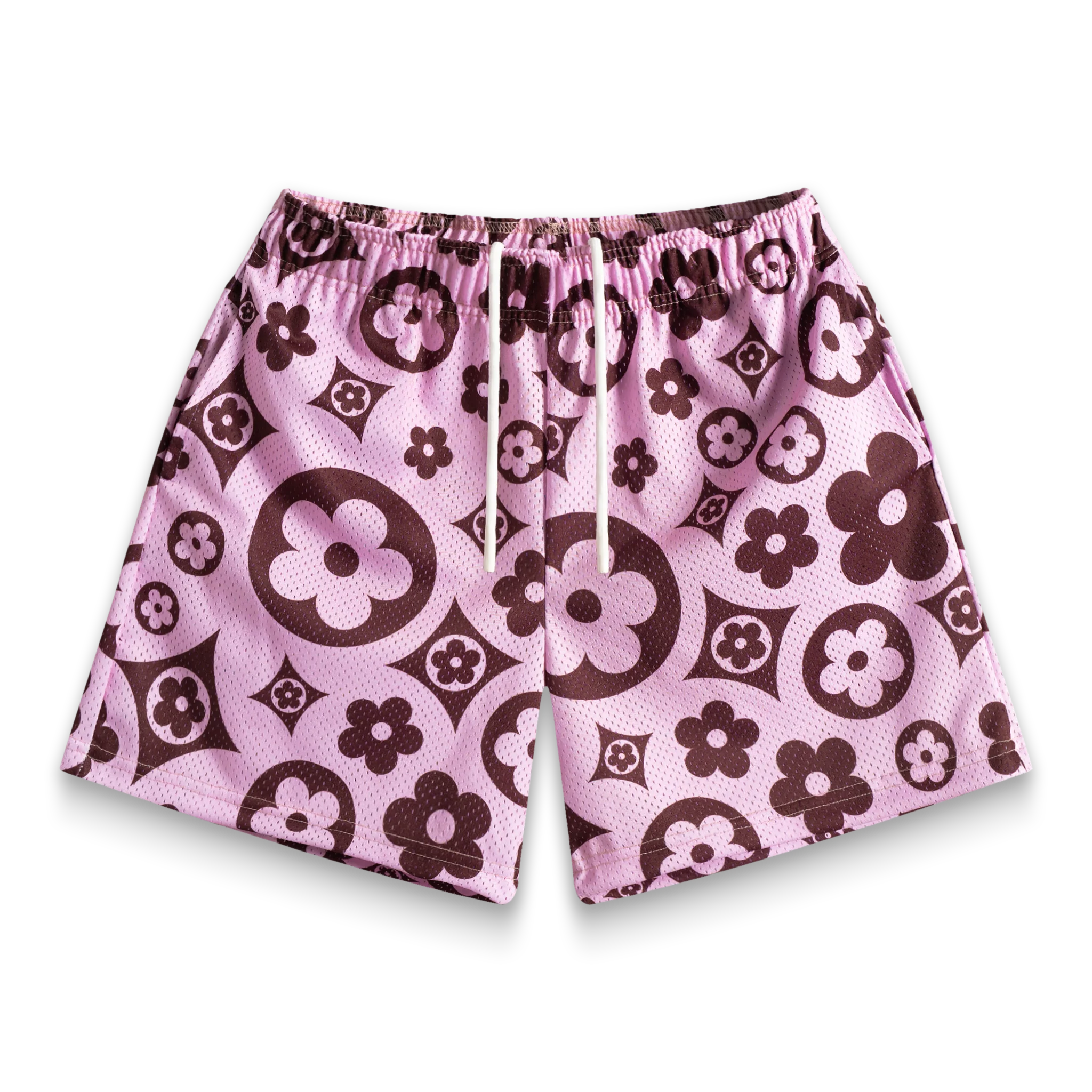 Pink Flower Shorts