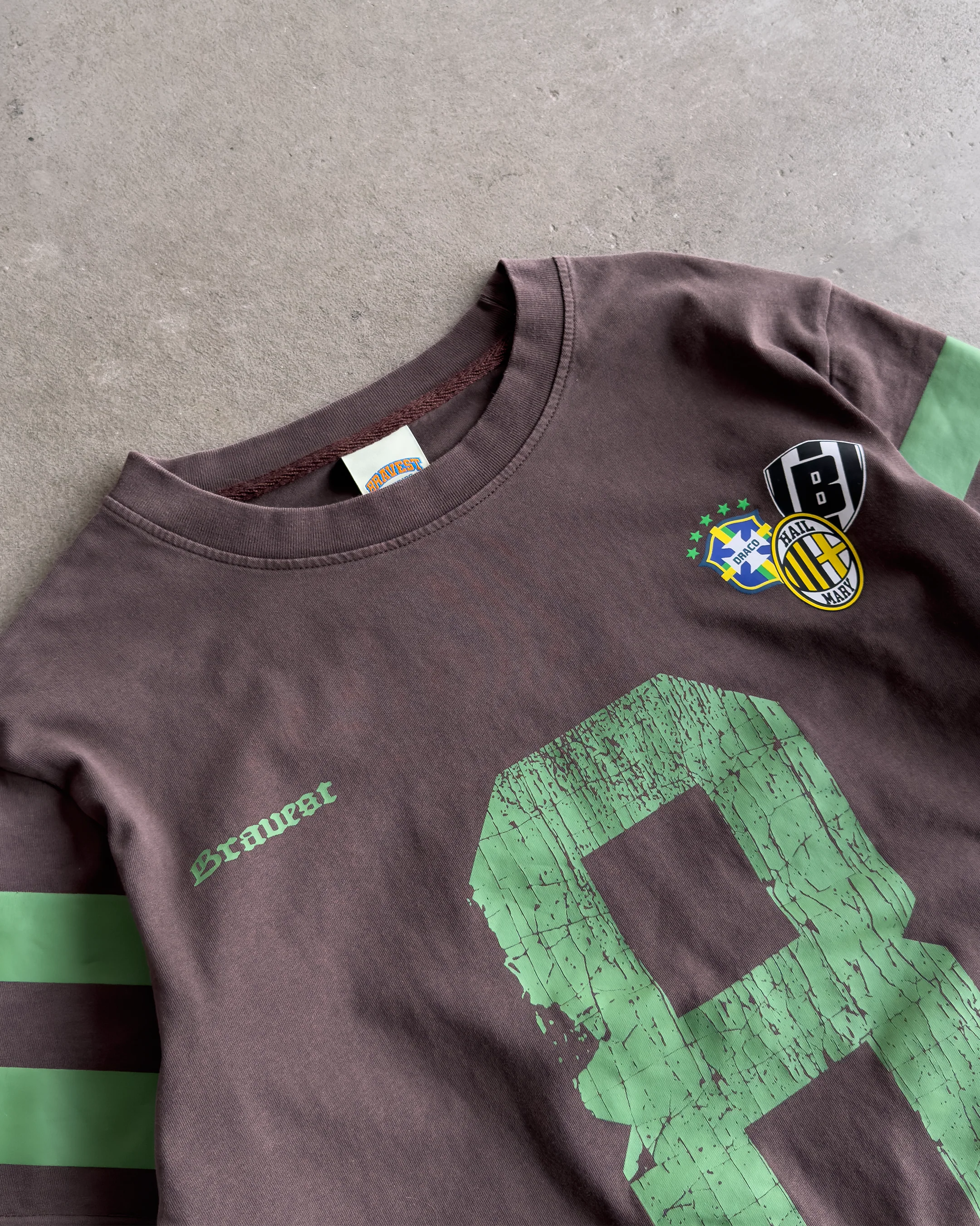 Brown Number 8 Thermal Tee - Image 3