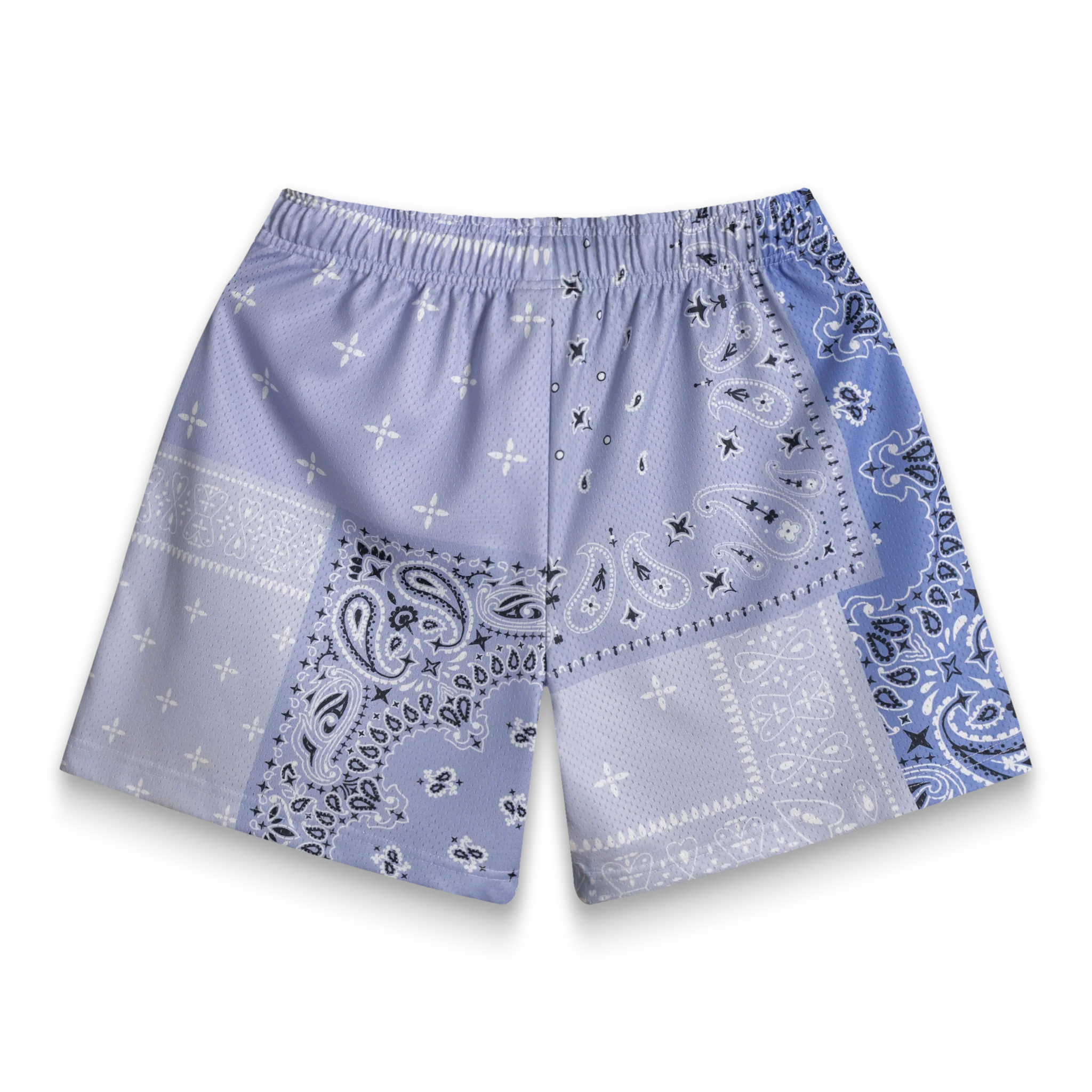Sky Patchwork Paisley Shorts - Image 2