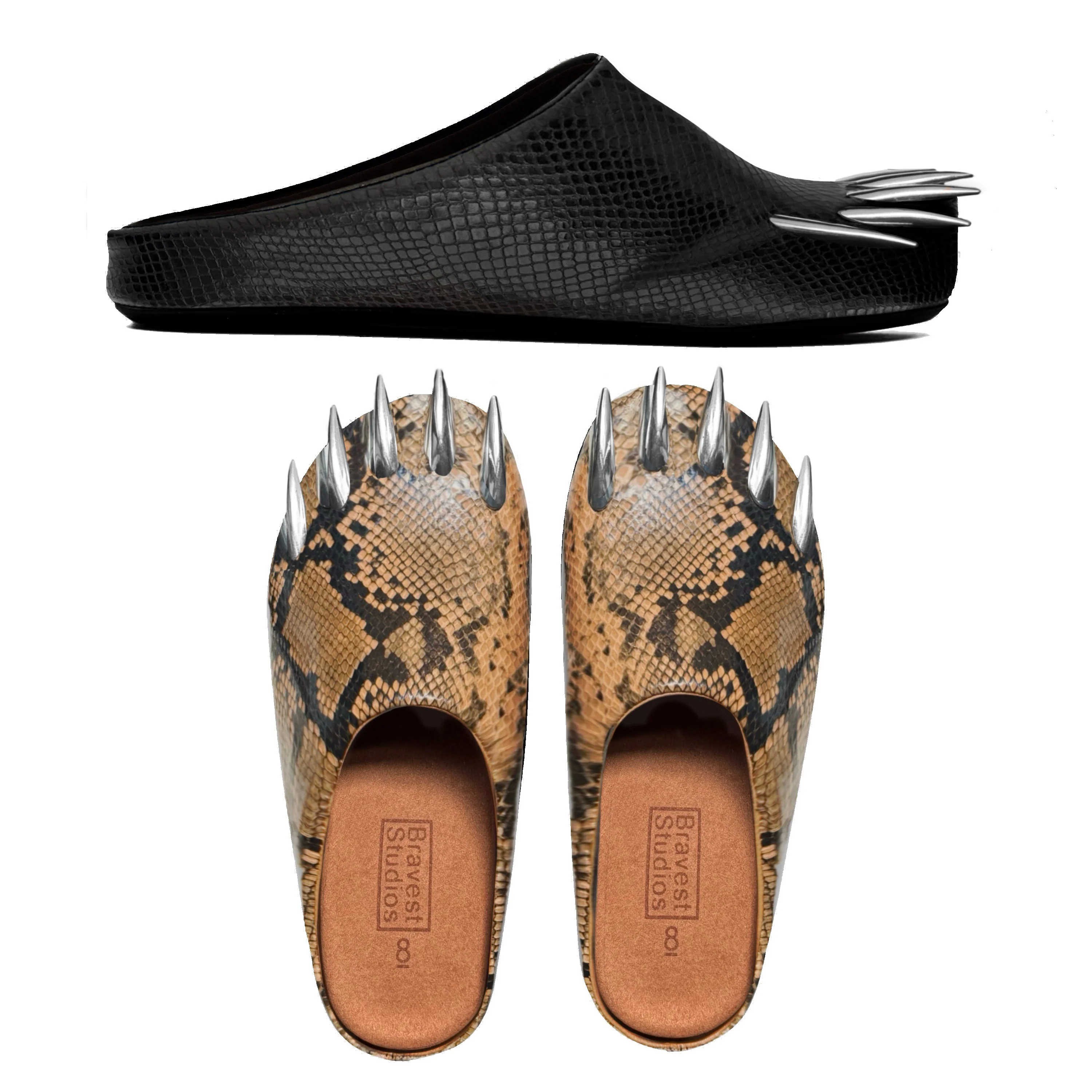 Snakeskin Claw Mules (Two Colorways) - Image 8