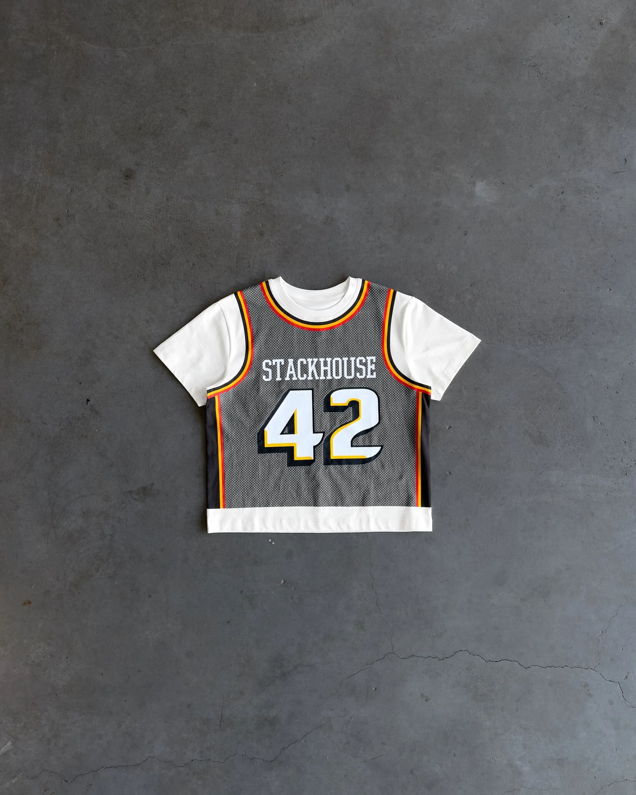 Black Stacks Jersey Tee - Image 5