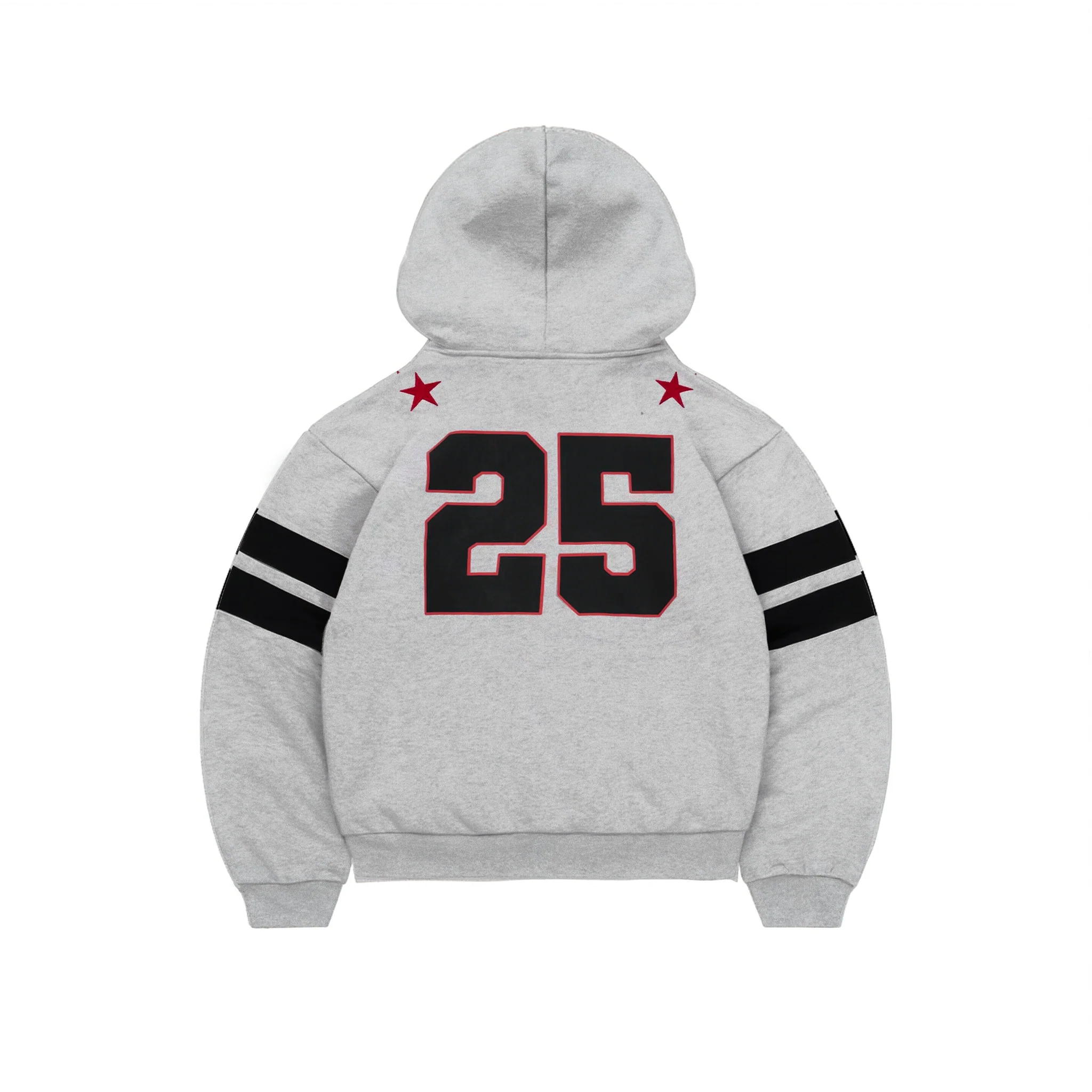 Grey Star Zip Hoodie - Image 2