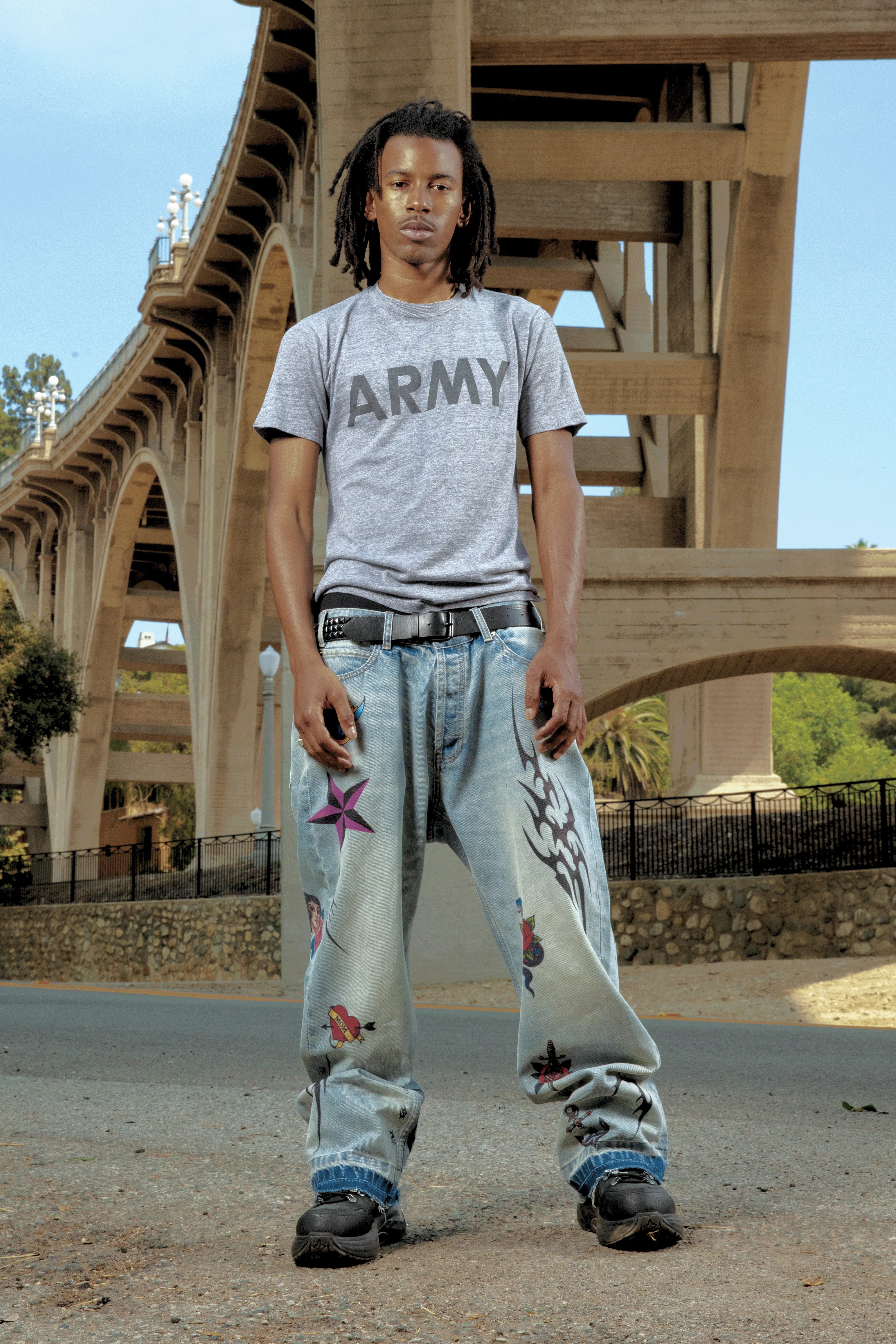 Blue Tattoo Denim - Image 3