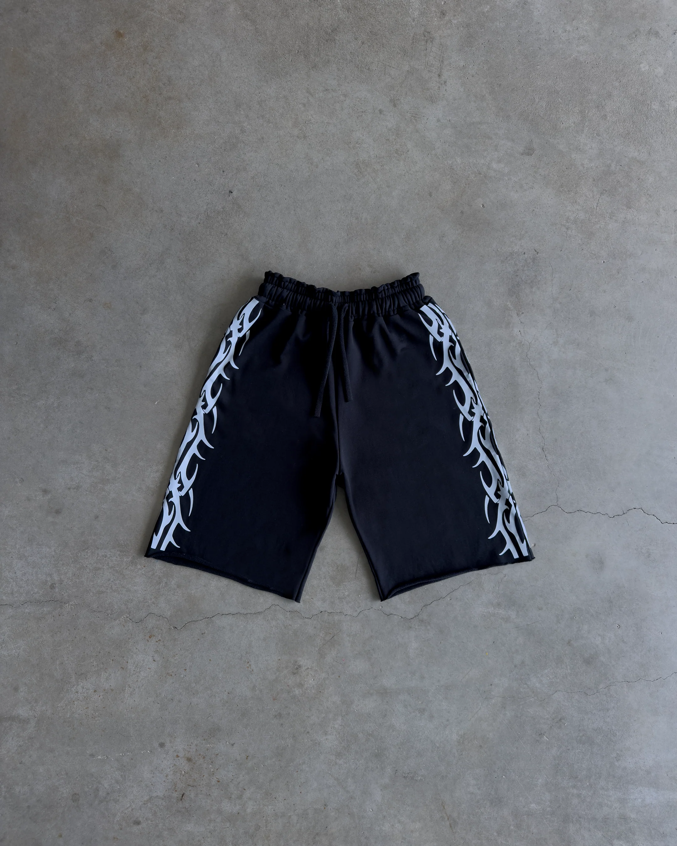Tribal Baggy Sweatshorts Black - Image 3