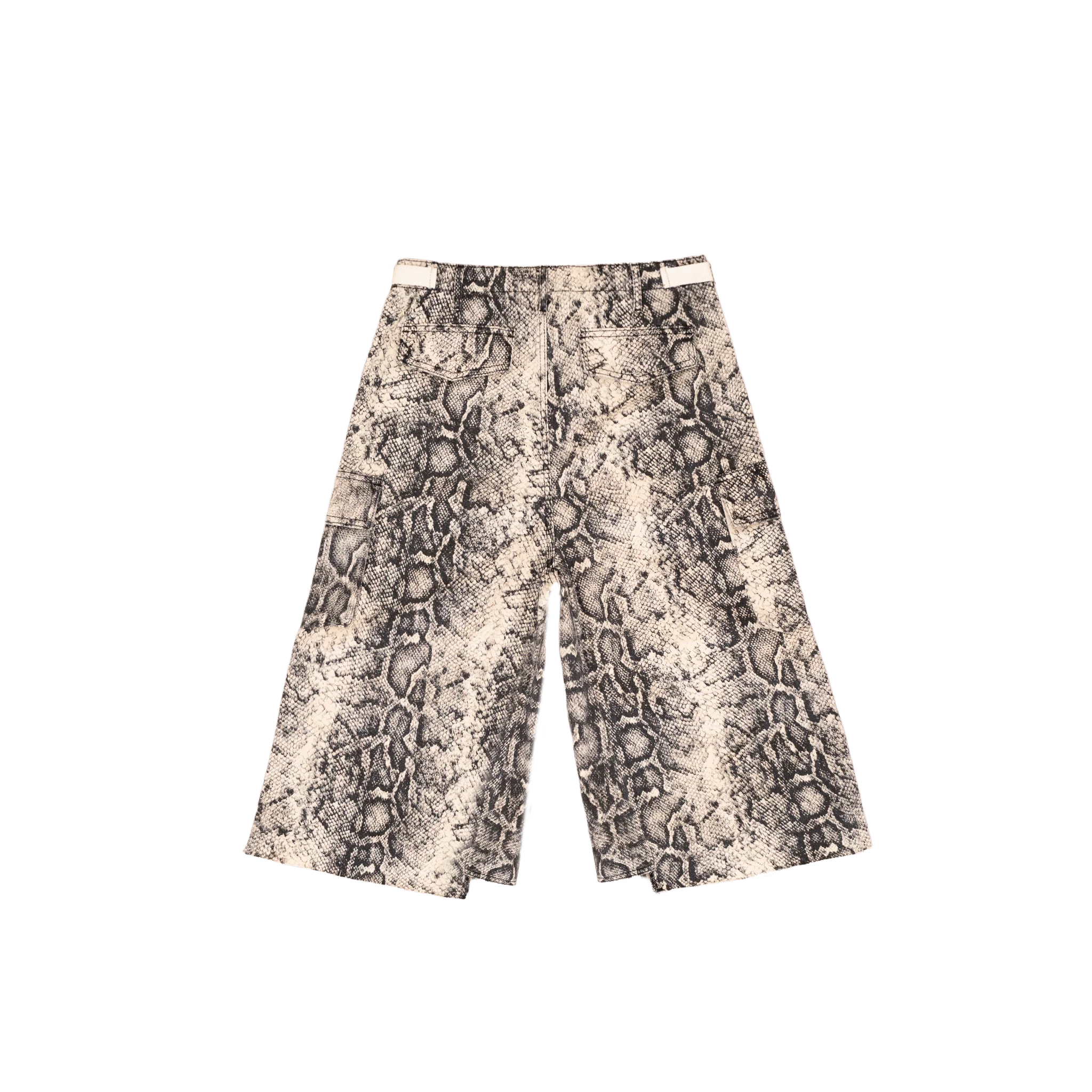 White Snake Baggy Cargo Shorts - Image 5