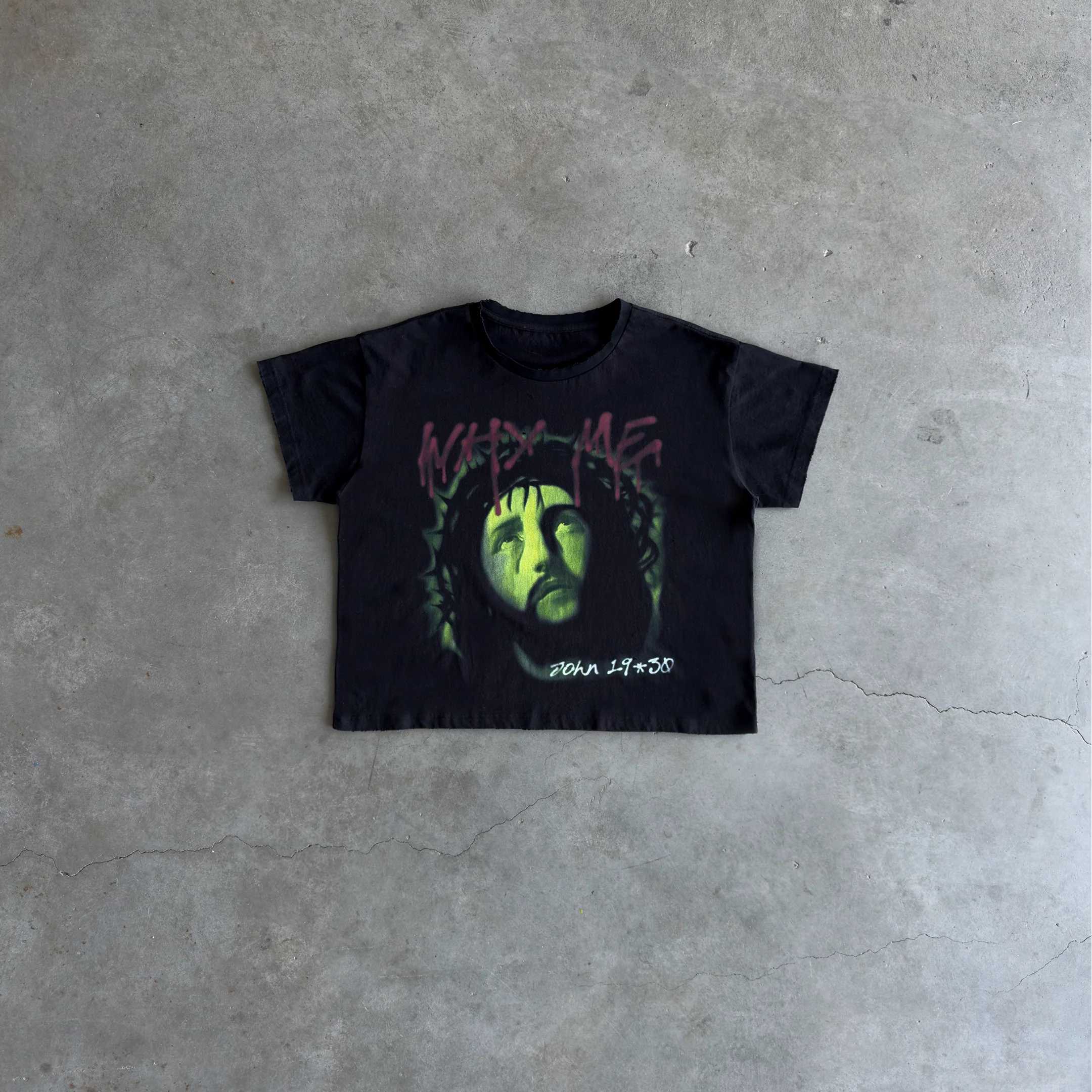 Why Me Vintage Tee Black - Image 3